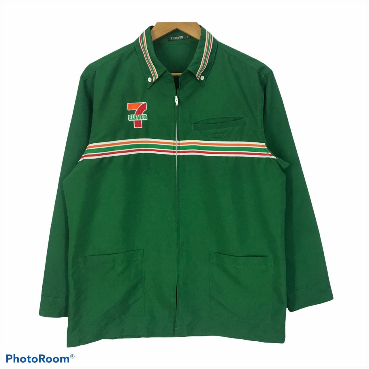 Other 🔥90's Vintage 7 ELEVEN EMBROIDERY Design Zipper Jacket Size US S / EU 44-46 / 1 - 2 Thumbnail