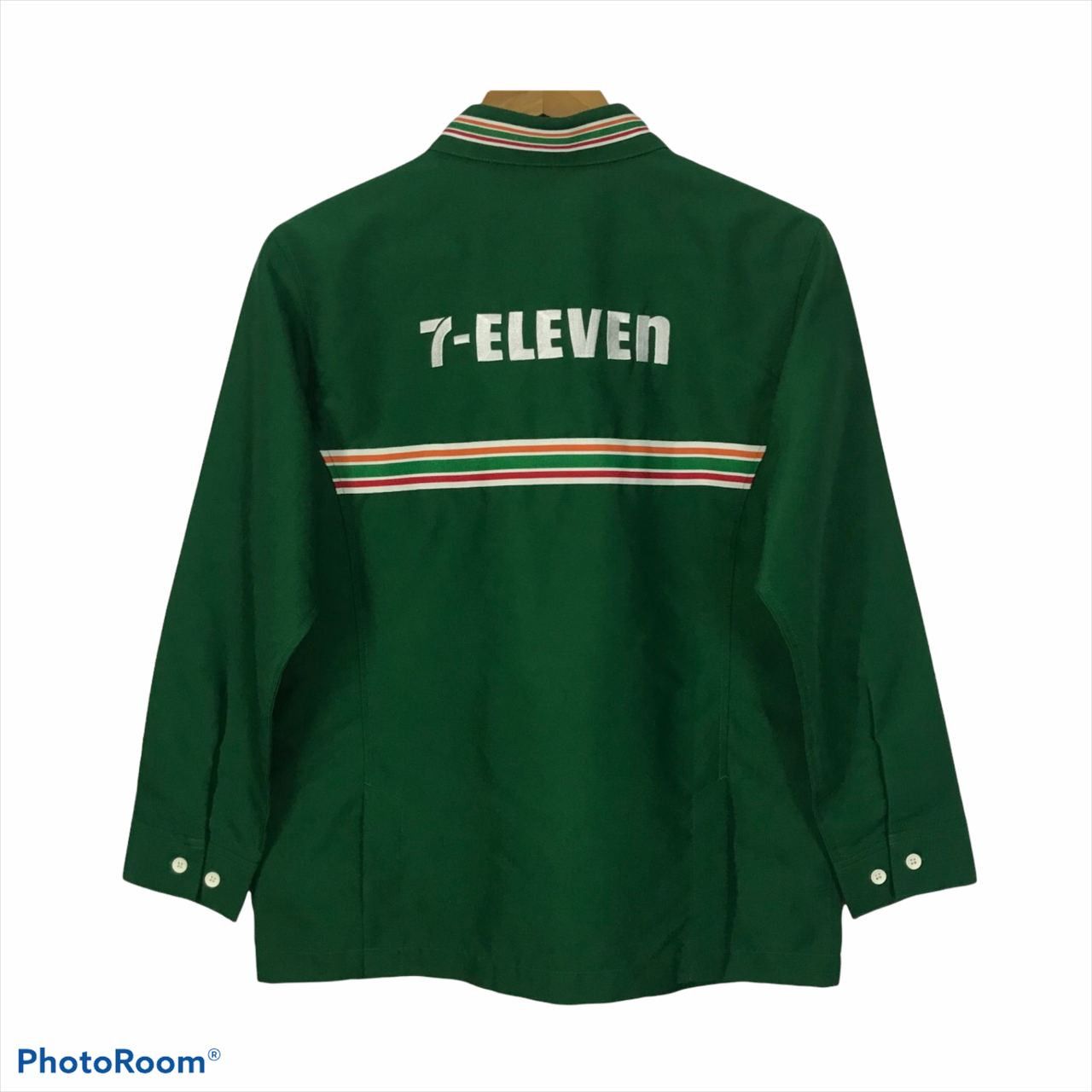 Other 🔥90's Vintage 7 ELEVEN EMBROIDERY Design Zipper Jacket Size US S / EU 44-46 / 1 - 1 Thumbnail