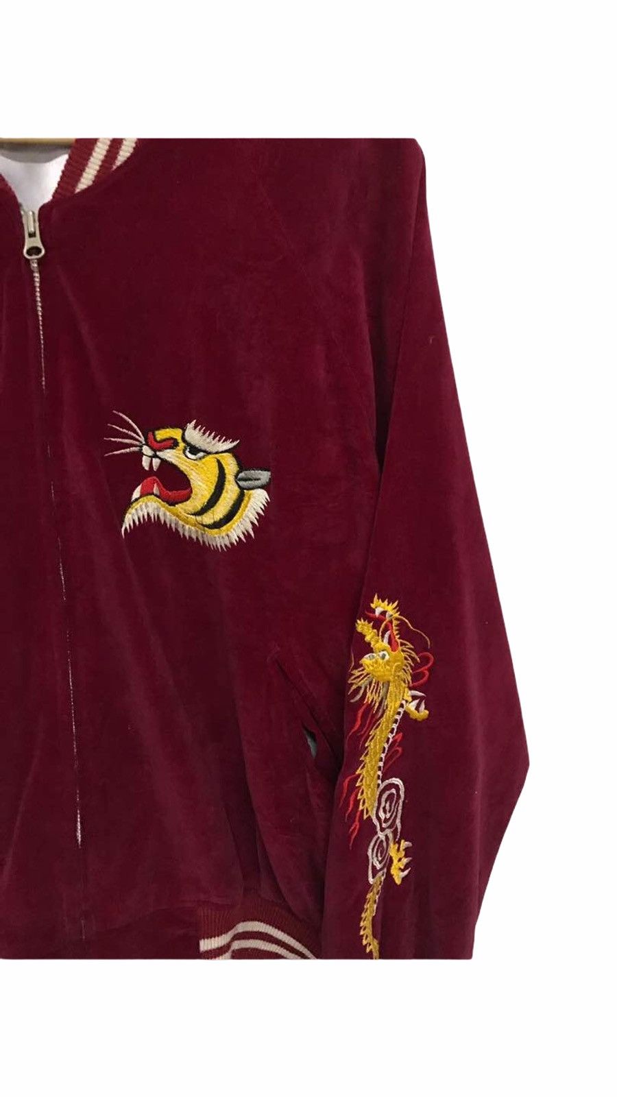 Other Sukajan Japan Tiger Yokosuka Embroidery Velvet Jacket Size US L / EU 52-54 / 3 - 4 Thumbnail