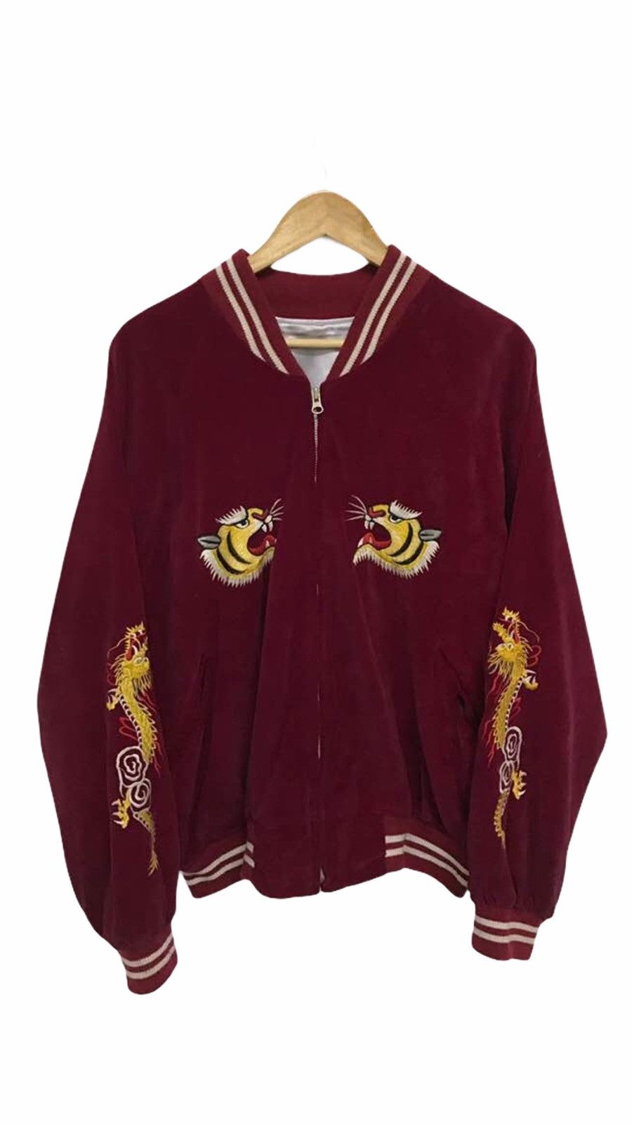Other Sukajan Japan Tiger Yokosuka Embroidery Velvet Jacket Size US L / EU 52-54 / 3 - 2 Thumbnail