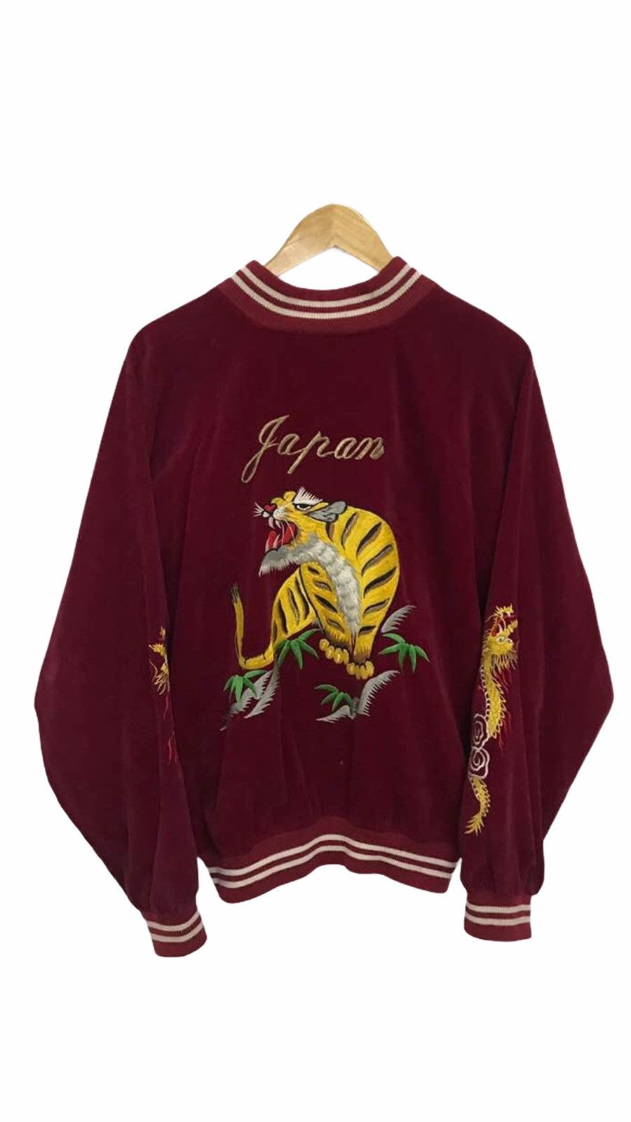 Other Sukajan Japan Tiger Yokosuka Embroidery Velvet Jacket Size US L / EU 52-54 / 3 - 1 Thumbnail