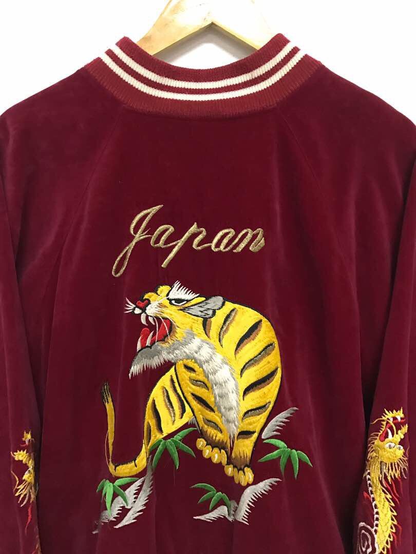 Other Sukajan Japan Tiger Yokosuka Embroidery Velvet Jacket Size US L / EU 52-54 / 3 - 3 Thumbnail