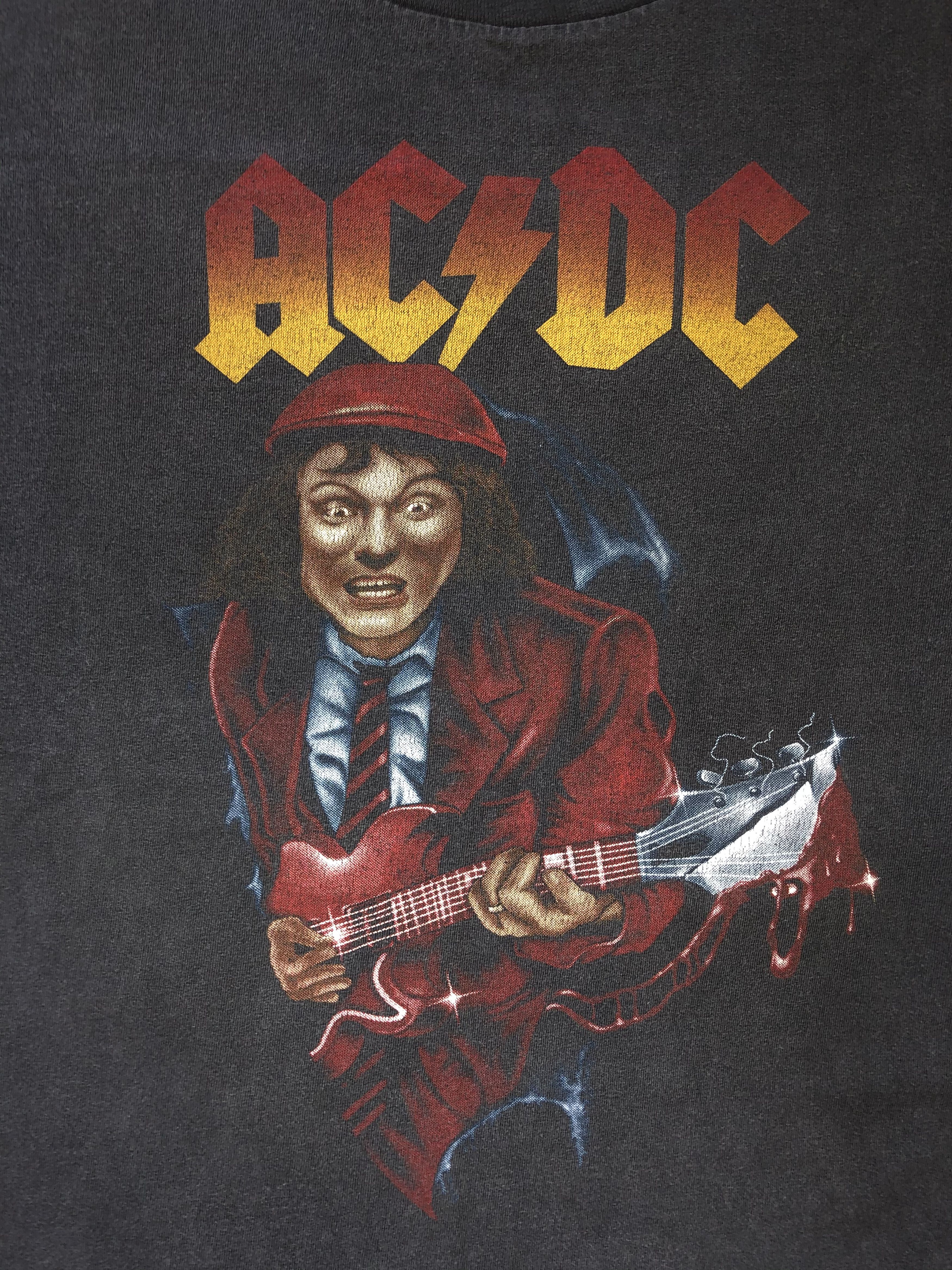 Band Tees Vintage 90s AC/DC double stitch (Guns N' Roses Pink Floyd) Size US L / EU 52-54 / 3 - 6 Thumbnail