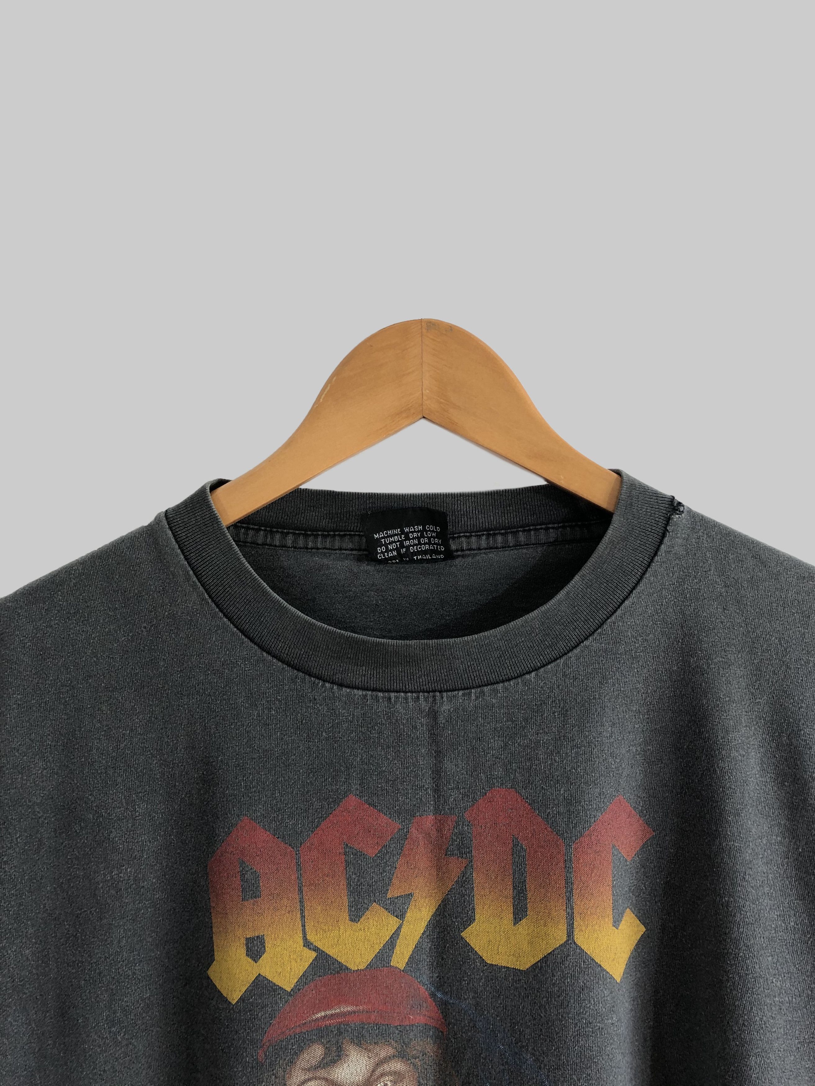 Band Tees Vintage 90s AC/DC double stitch (Guns N' Roses Pink Floyd) Size US L / EU 52-54 / 3 - 3 Thumbnail