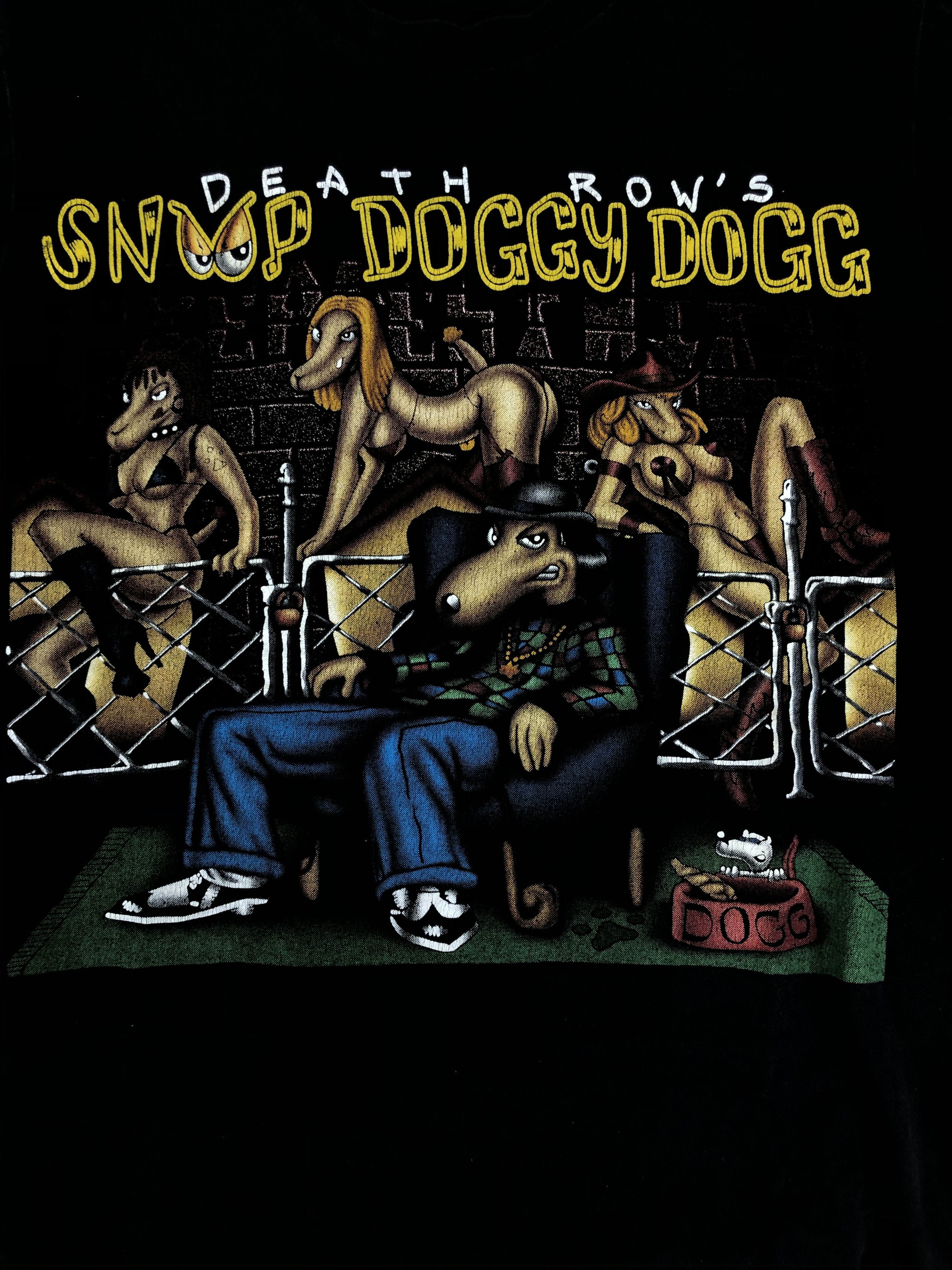 Band Tees Vintage 90s Snoop Dogg Doggfather (Death Row Dr.Dre Wutang) Size US M / EU 48-50 / 2 - 6 Thumbnail