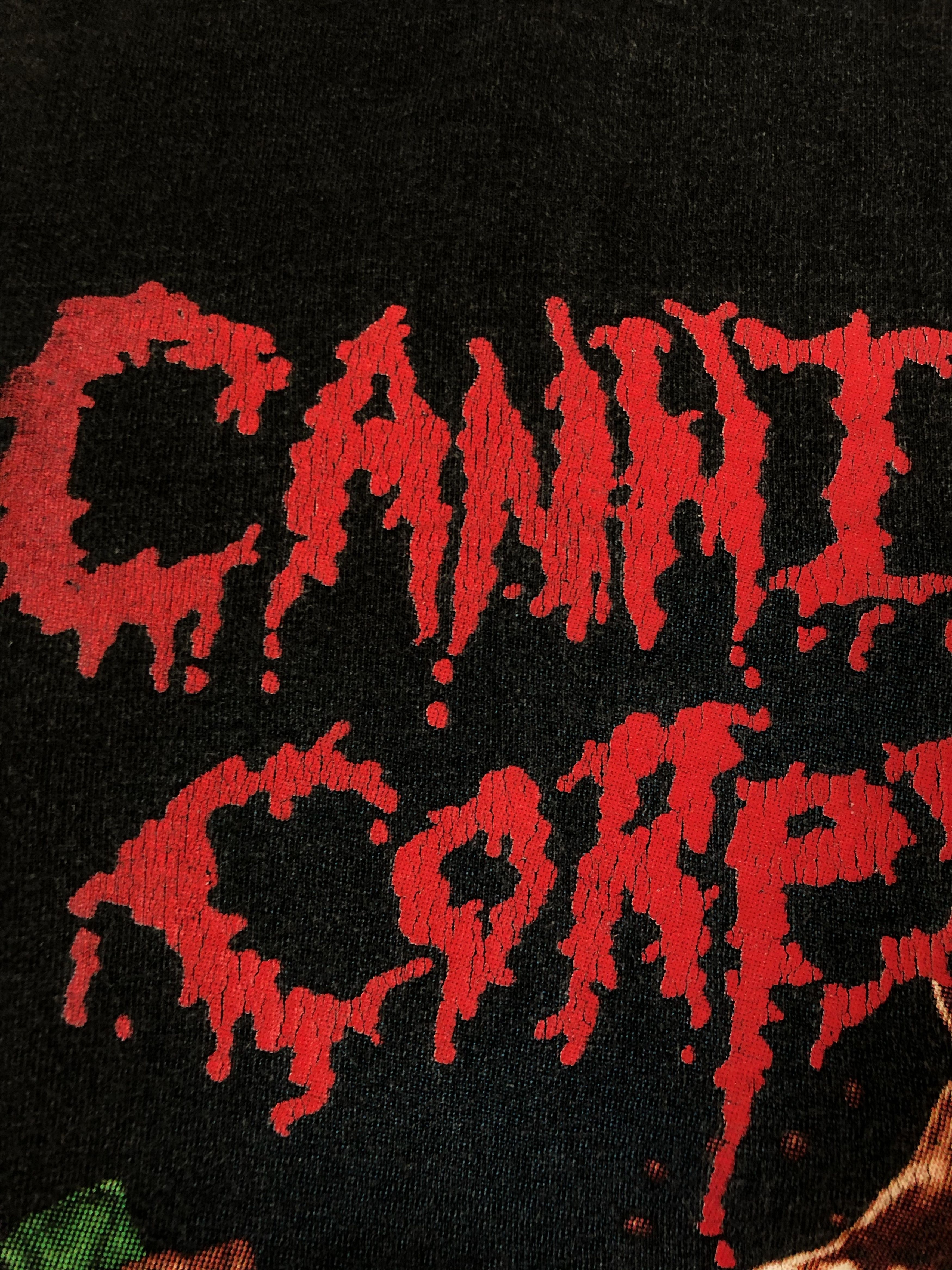 Band Tees Vintage 90s Cannibal Corpse (Napalm Death Cradle of Filth) Size US L / EU 52-54 / 3 - 10 Thumbnail