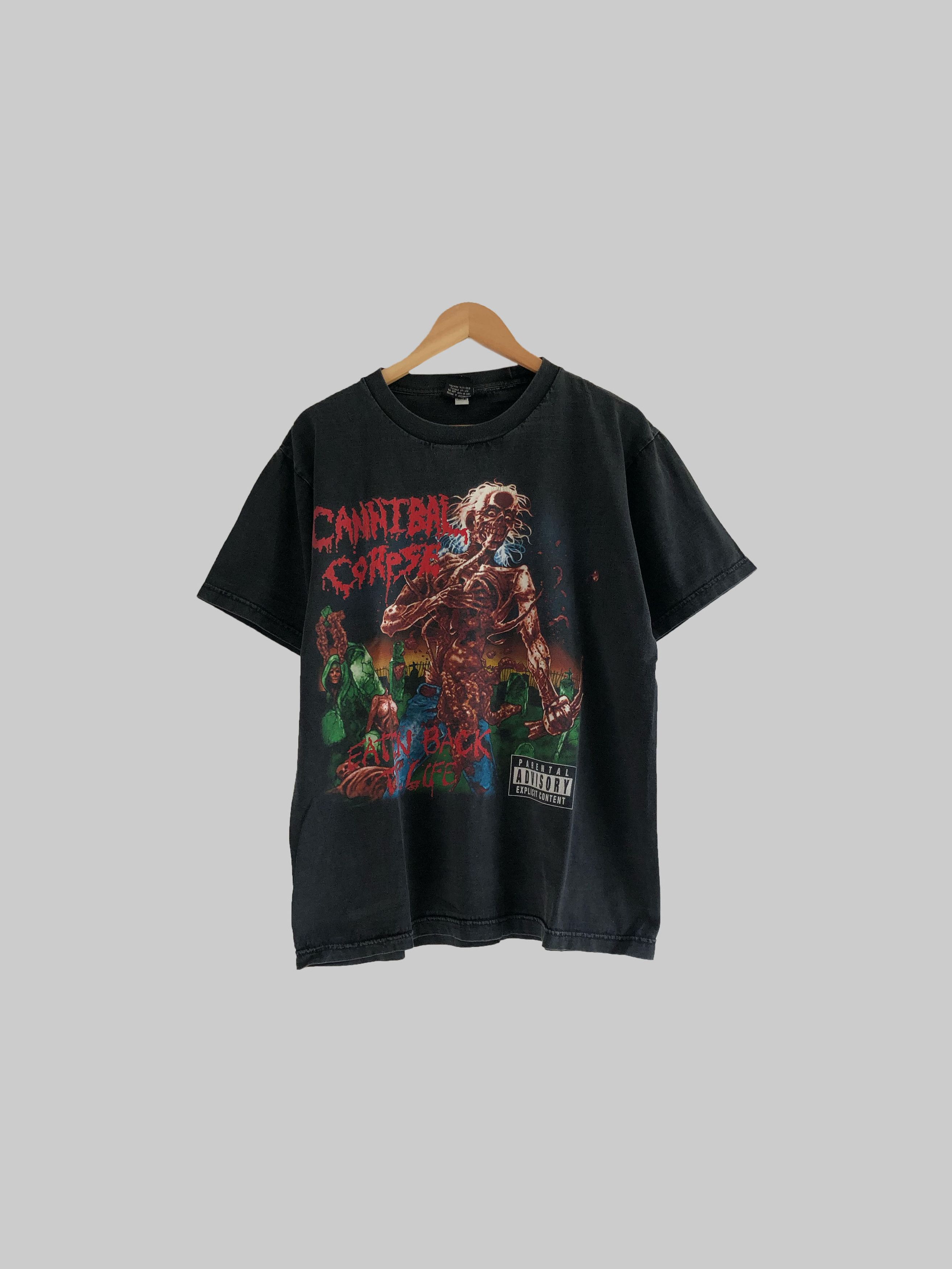 Band Tees Vintage 90s Cannibal Corpse (Napalm Death Cradle of Filth) Size US L / EU 52-54 / 3 - 1 Thumbnail