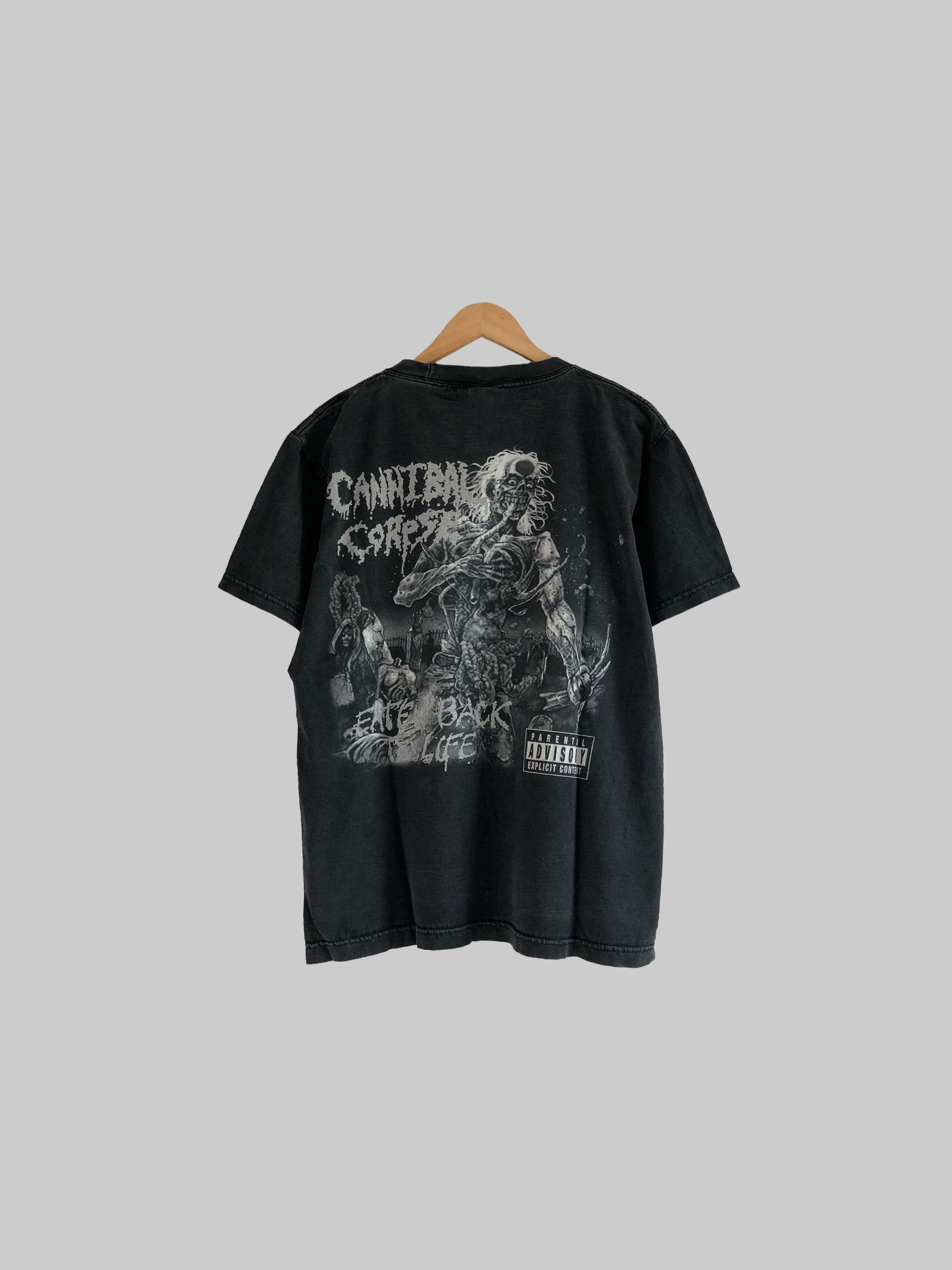 Band Tees Vintage 90s Cannibal Corpse (Napalm Death Cradle of Filth) Size US L / EU 52-54 / 3 - 2 Thumbnail