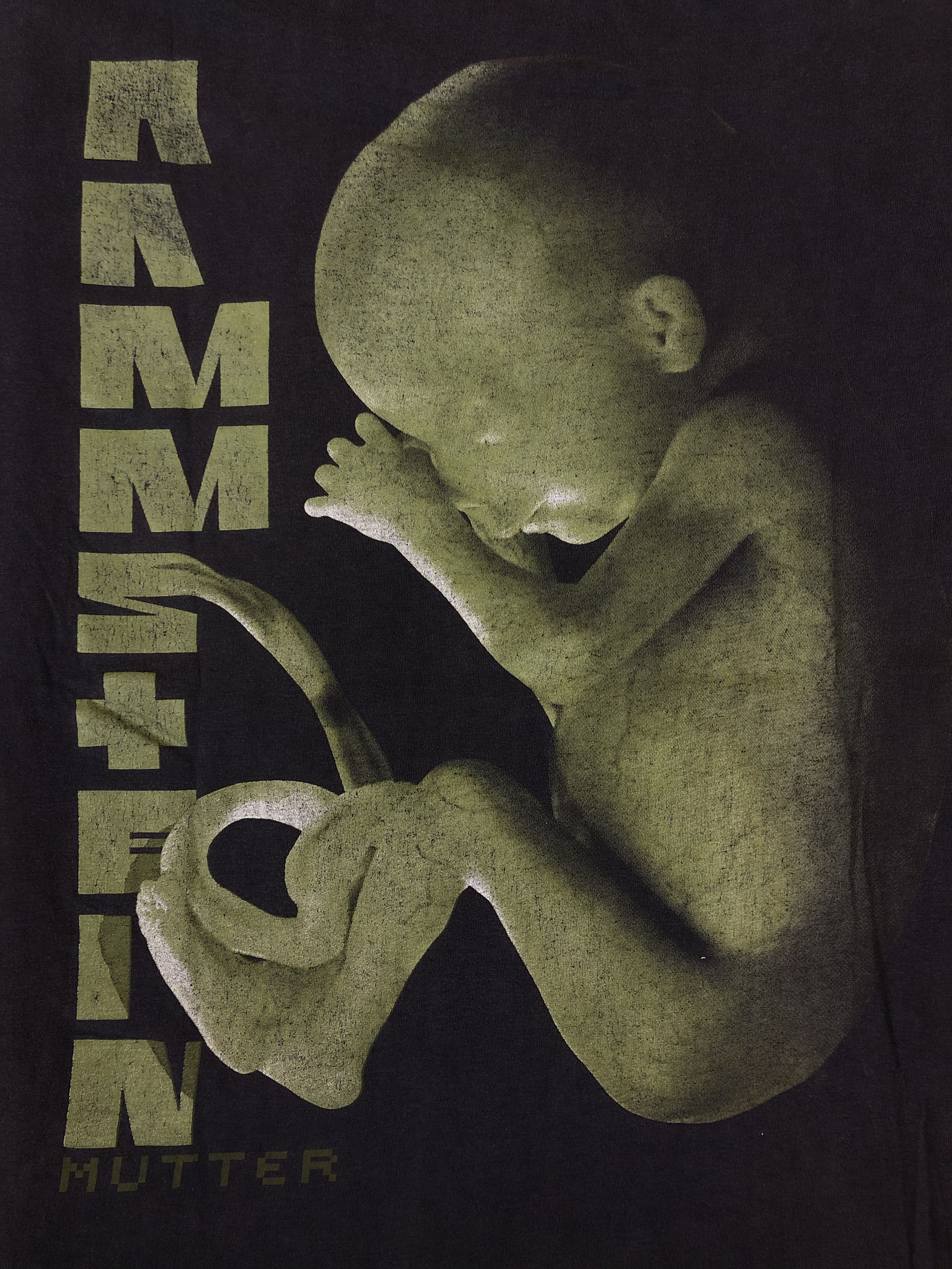 Band Tees Vintage 2001 Rammstein Mutter (Iron Maiden Travis Scott) Size US L / EU 52-54 / 3 - 10 Thumbnail