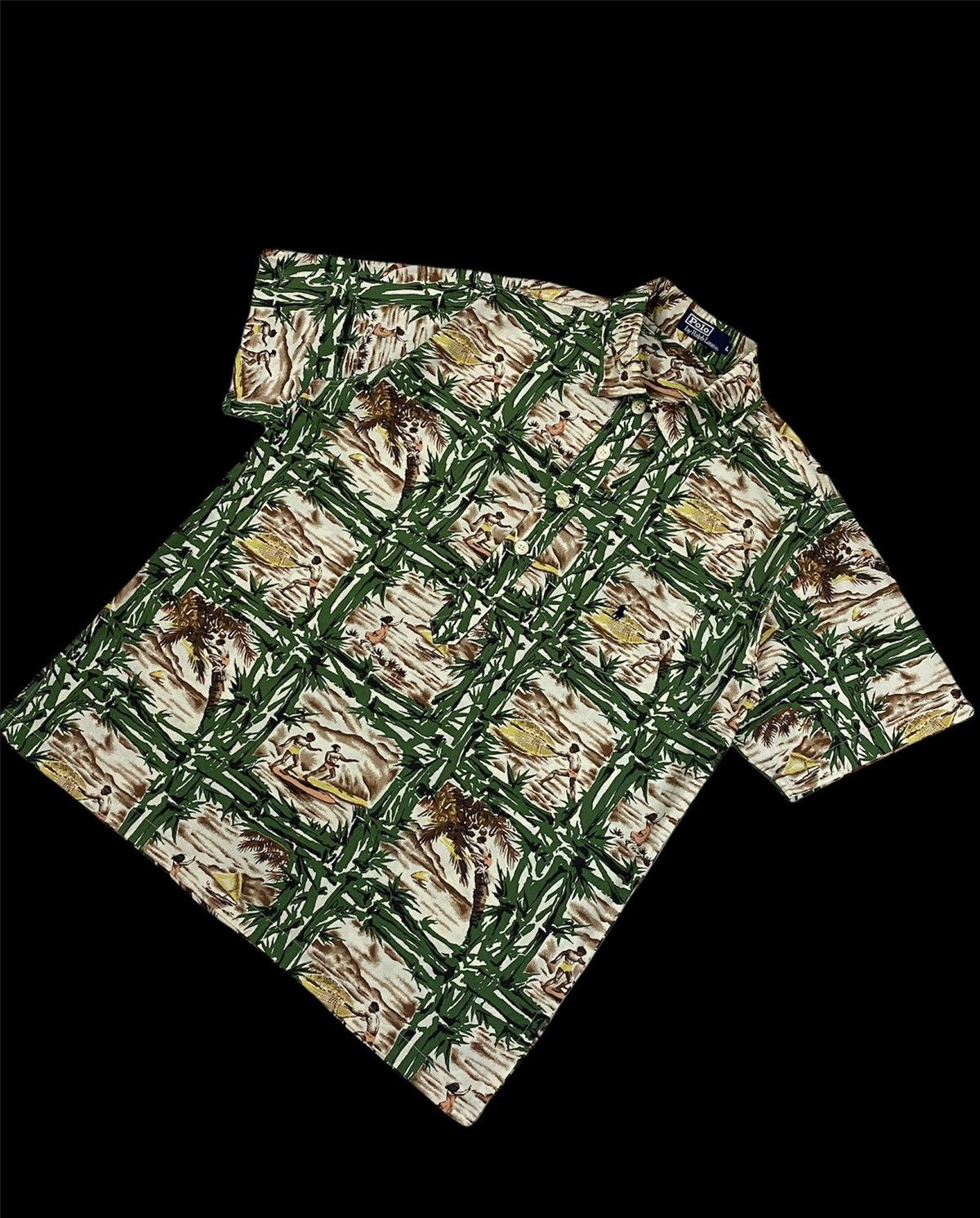 Polo Ralph Lauren Vtg🔥90’s Polo Hula Girl Hawaii Pullover Shirt Size US L / EU 52-54 / 3 - 4 Thumbnail