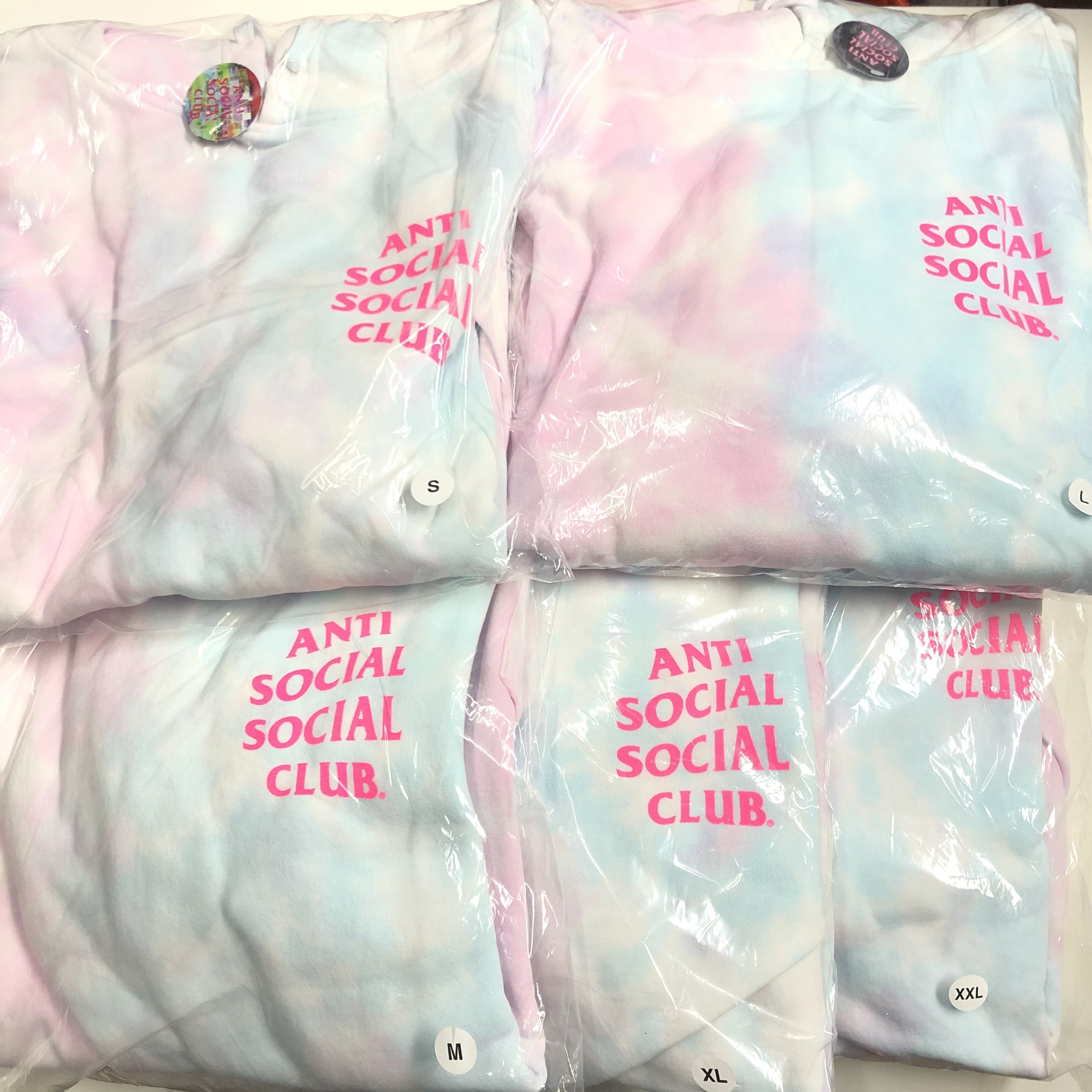 Anti Social Social Club DS AW20 ASSC Pink Logo Ice Cream Paint Job Hoodie in hand Size US S / EU 44-46 / 1 - 7 Thumbnail