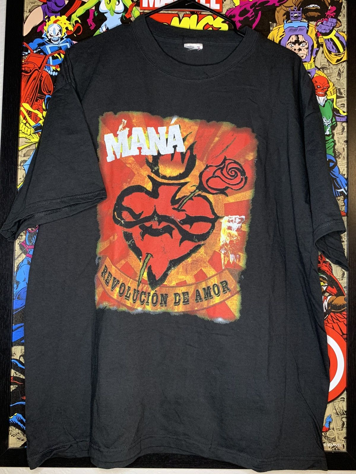 Vintage Mana Revolucion de amor 2002 tour shirt size Xl