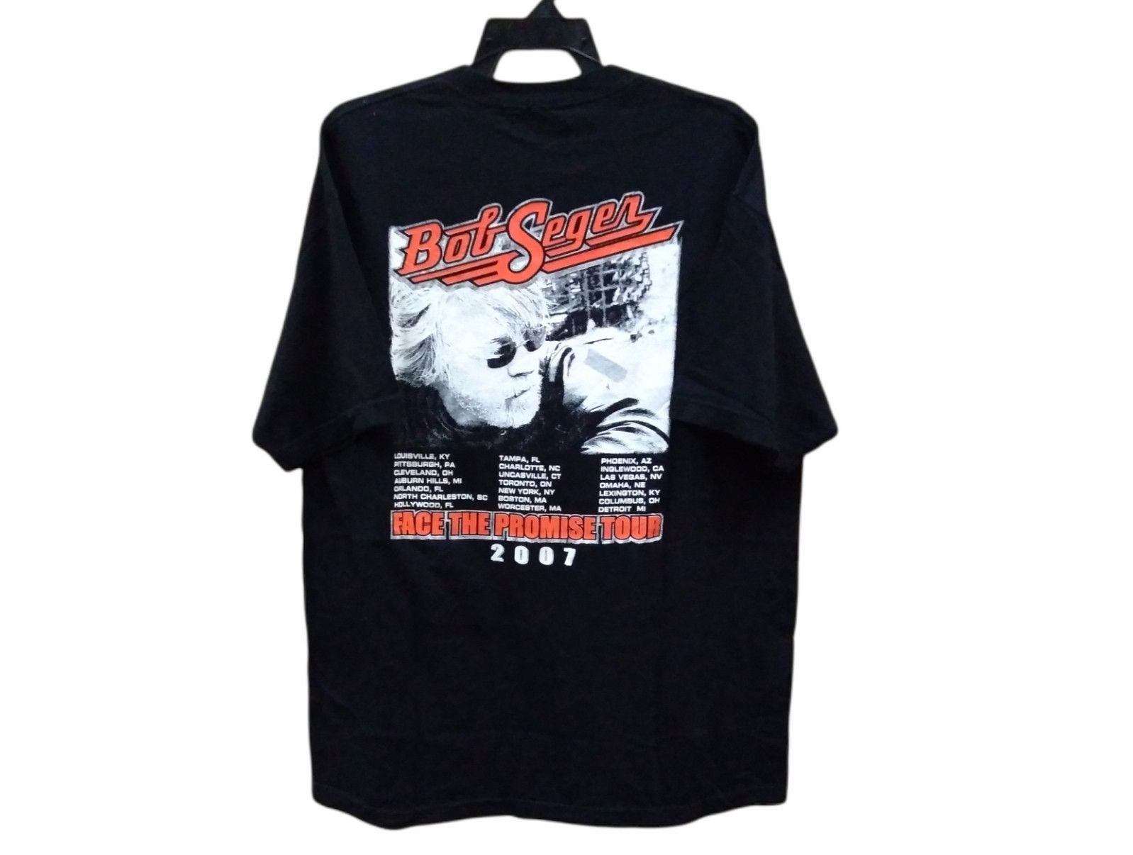Bob Seger Black T-Shirt - Classic Band Tee, Machine Washable - View #12