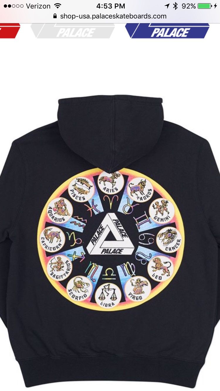 Palace zodigac hoodie hotsell