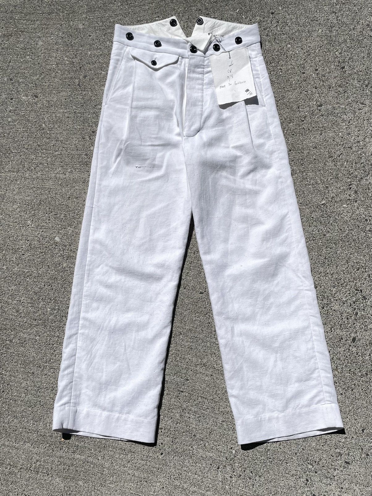 John Alexander Skelton CV Moonsailor Trousers Natural Linen