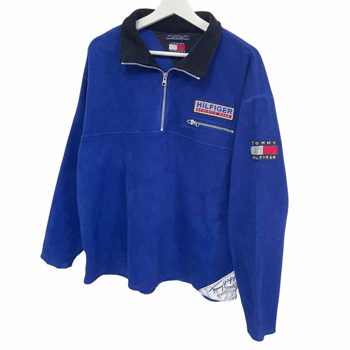 Gear for Sports × Tommy Hilfiger × Vintage 💥90s TOMMY HILFIGER SAILING GEAR FLEECE SWEATER Size US M / EU 48-50 / 2 - 2 Thumbnail