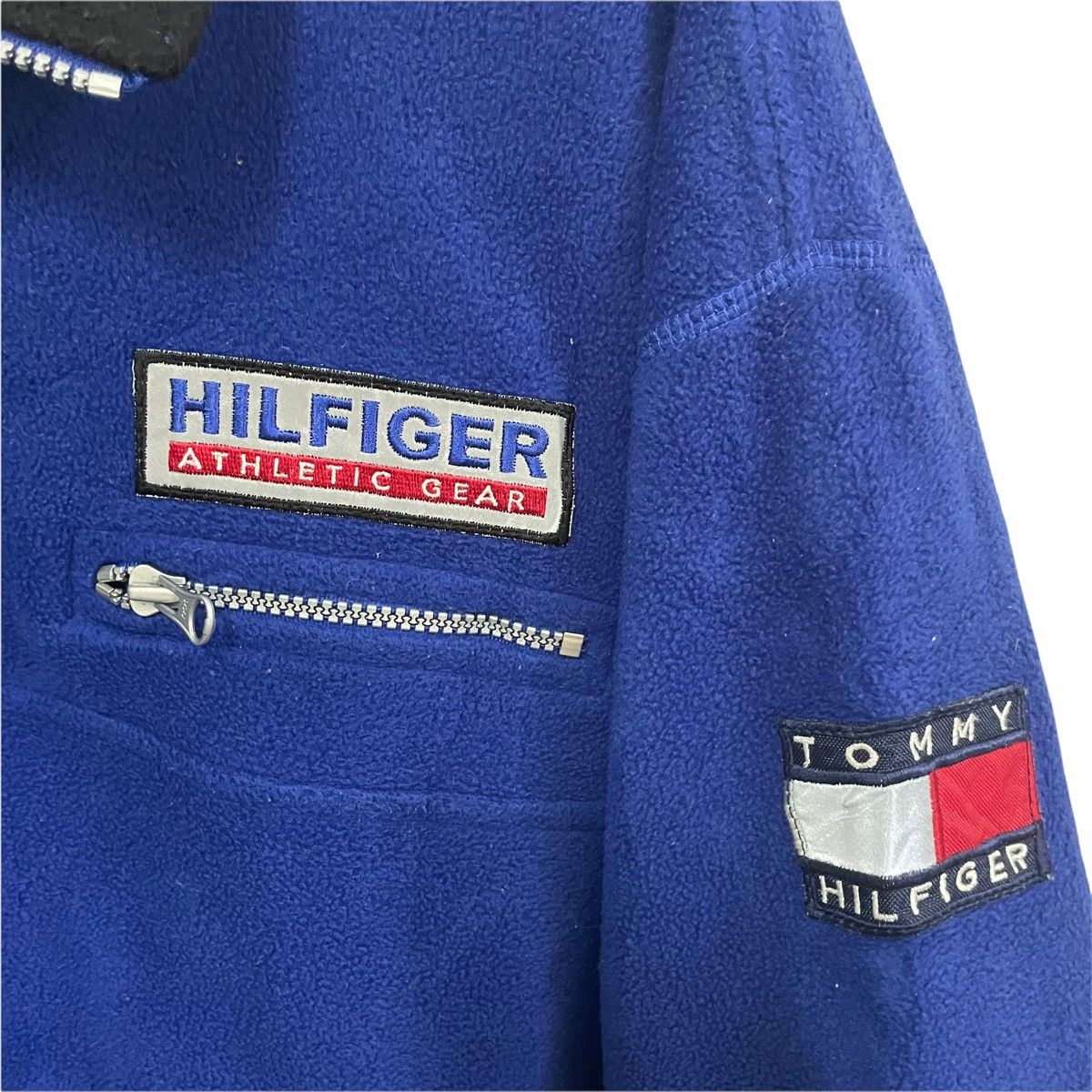 Gear for Sports × Tommy Hilfiger × Vintage 💥90s TOMMY HILFIGER SAILING GEAR FLEECE SWEATER Size US M / EU 48-50 / 2 - 4 Thumbnail