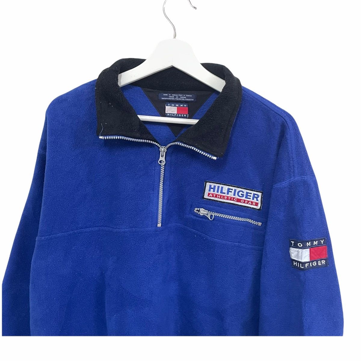 Gear for Sports × Tommy Hilfiger × Vintage 💥90s TOMMY HILFIGER SAILING GEAR FLEECE SWEATER Size US M / EU 48-50 / 2 - 3 Thumbnail