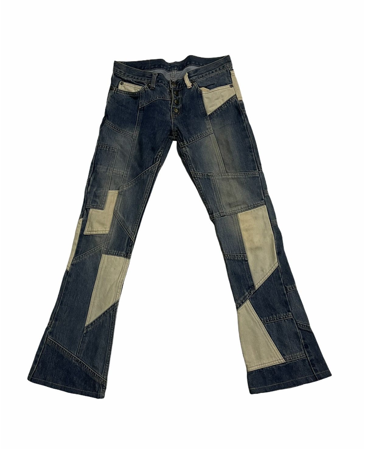 パンツ HYSTERIC GLAMOUR patch damage jeans y2k Hysteric Glamour Patchwork denim & Patches Size 30 Fashion Japan