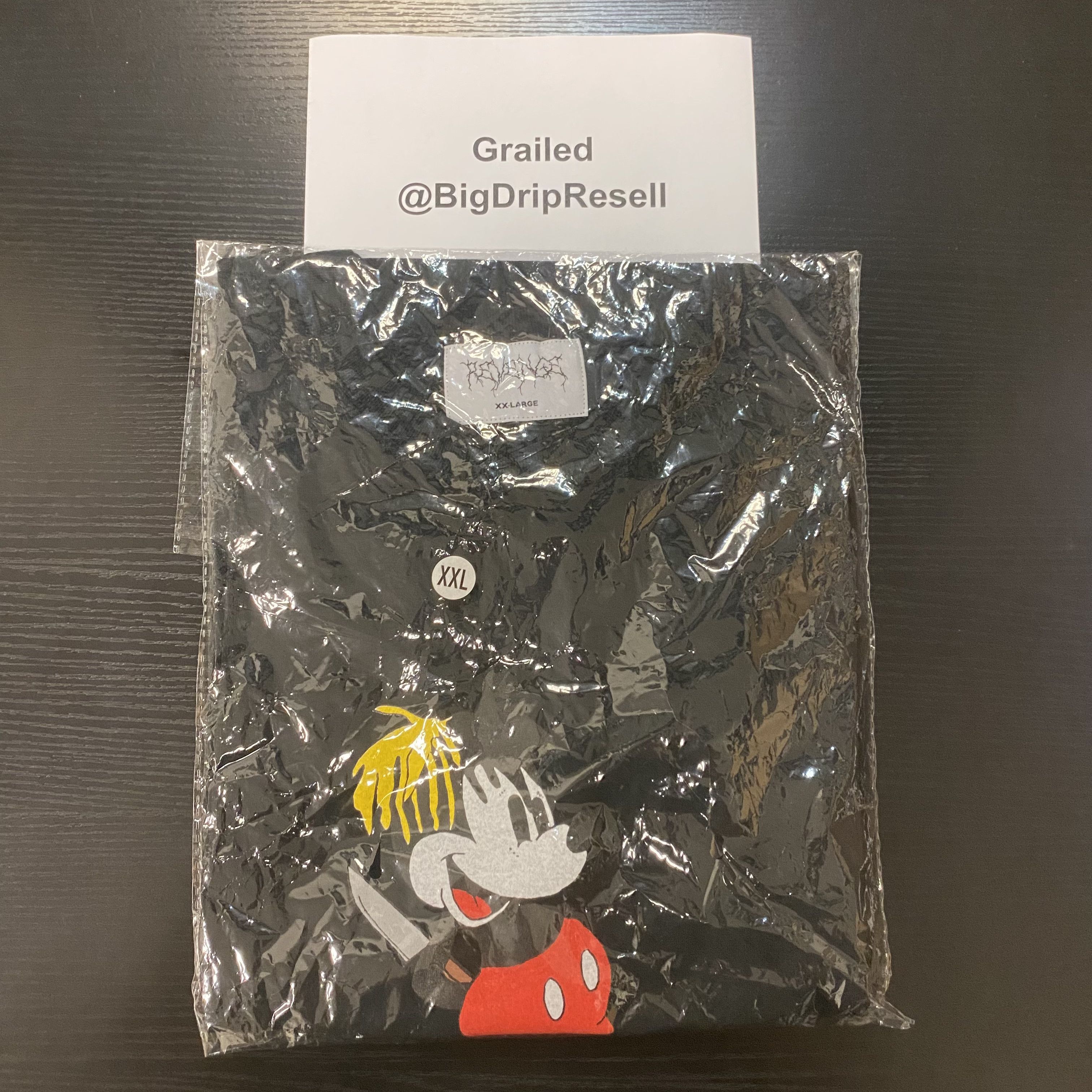 image of Revenge Xxxtentacion "mickey" Tour Tee Black (Ds), Men's (Size 2XL)