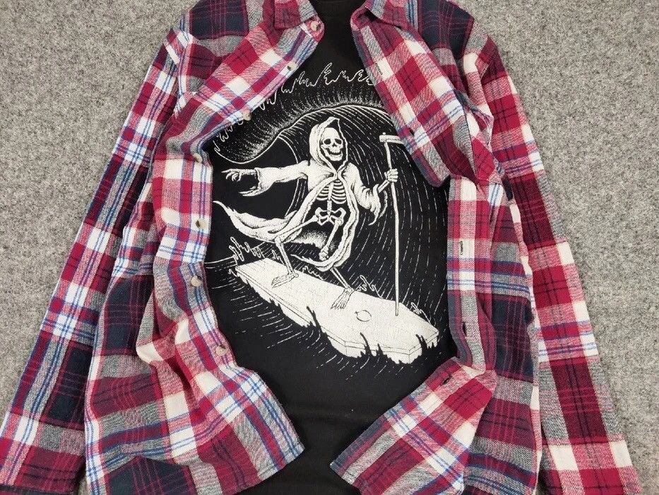Flannel Vintage Flannel Shirt Checkered Travis Scott Style Hype Size US L / EU 52-54 / 3 - 6 Thumbnail