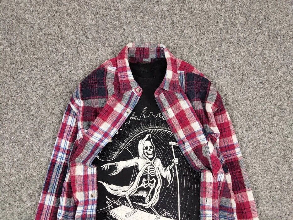 Flannel Vintage Flannel Shirt Checkered Travis Scott Style Hype Size US L / EU 52-54 / 3 - 4 Thumbnail