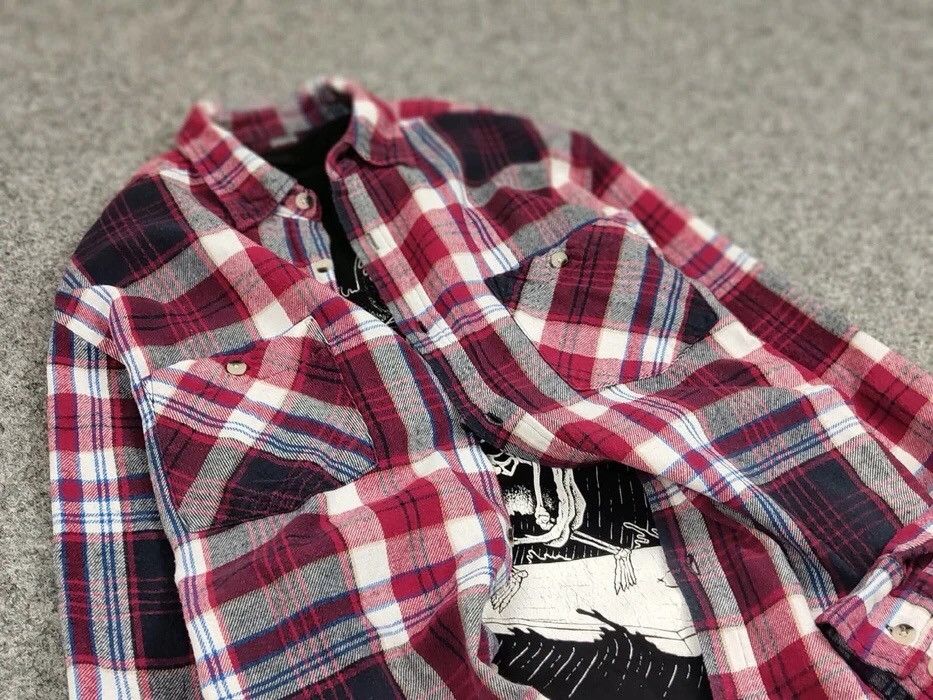 Flannel Vintage Flannel Shirt Checkered Travis Scott Style Hype Size US L / EU 52-54 / 3 - 11 Thumbnail