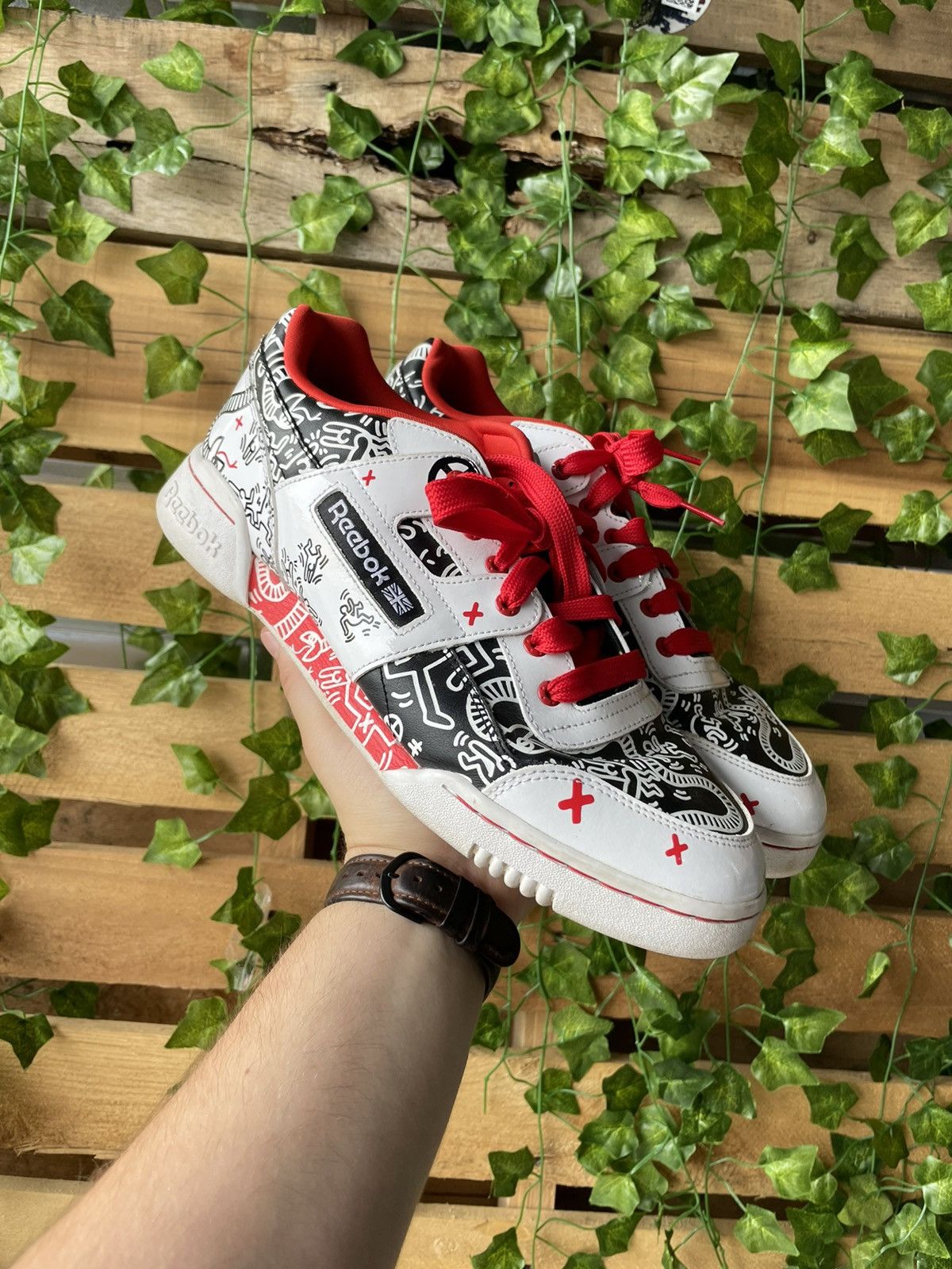 Keith Haring Reebok Reebok Keith Haring Club C 9.5 AOP Grailed