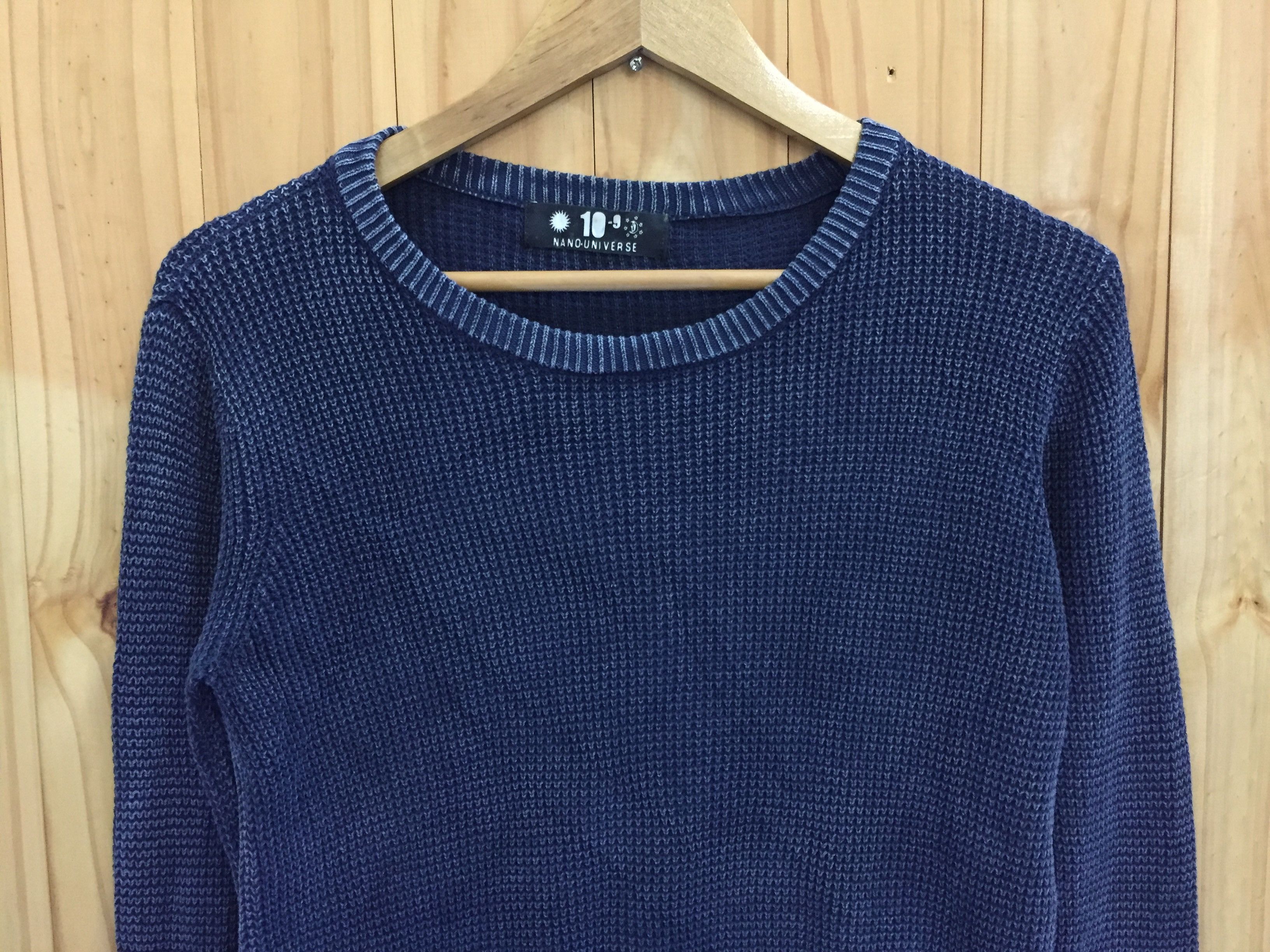 Japanese Brand × NANO universe Nano Universe Indigo rusty wash wafer Knit Size US S / EU 44-46 / 1 - 4 Thumbnail