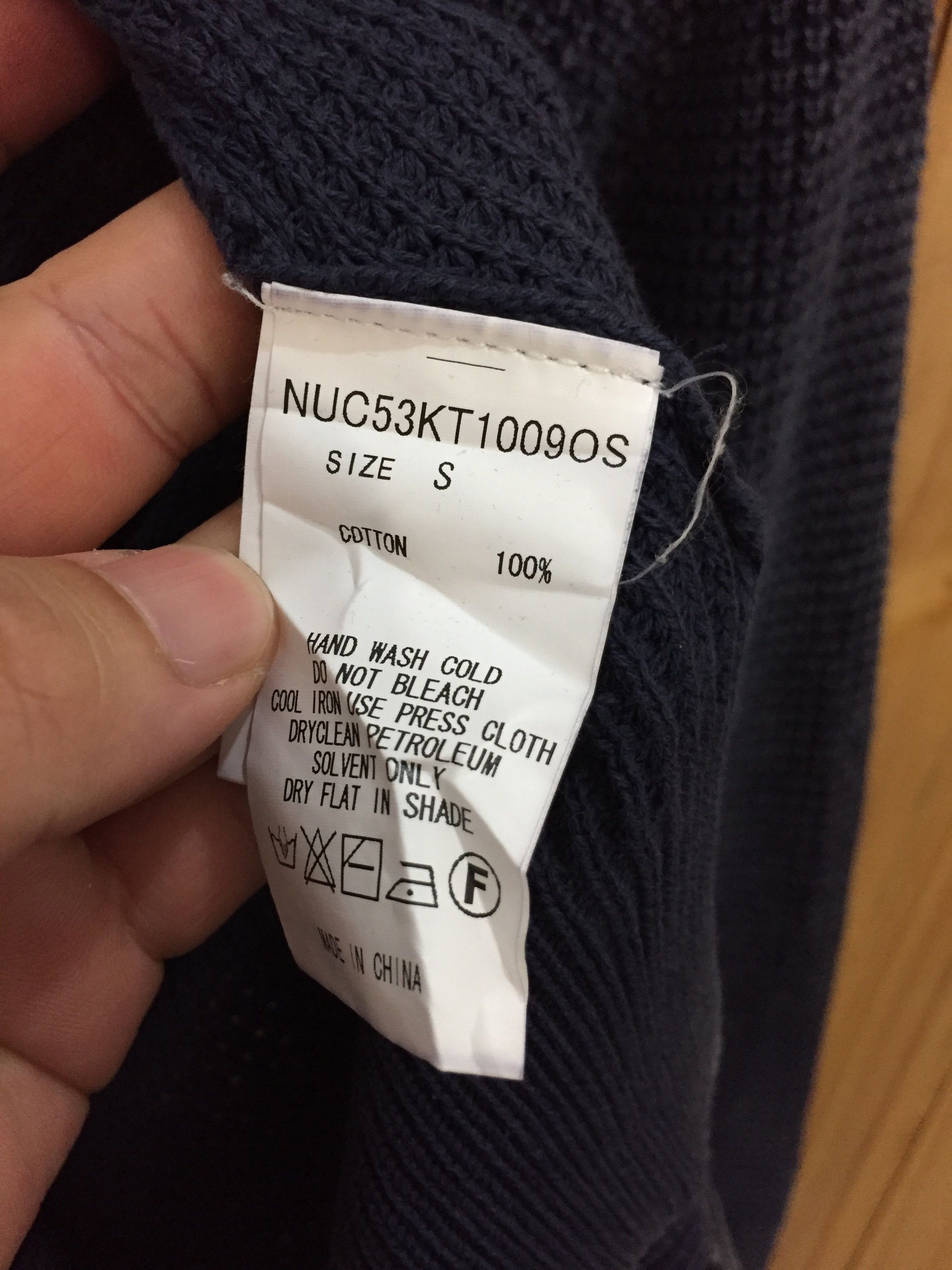 Japanese Brand × NANO universe Nano Universe Indigo rusty wash wafer Knit Size US S / EU 44-46 / 1 - 11 Thumbnail