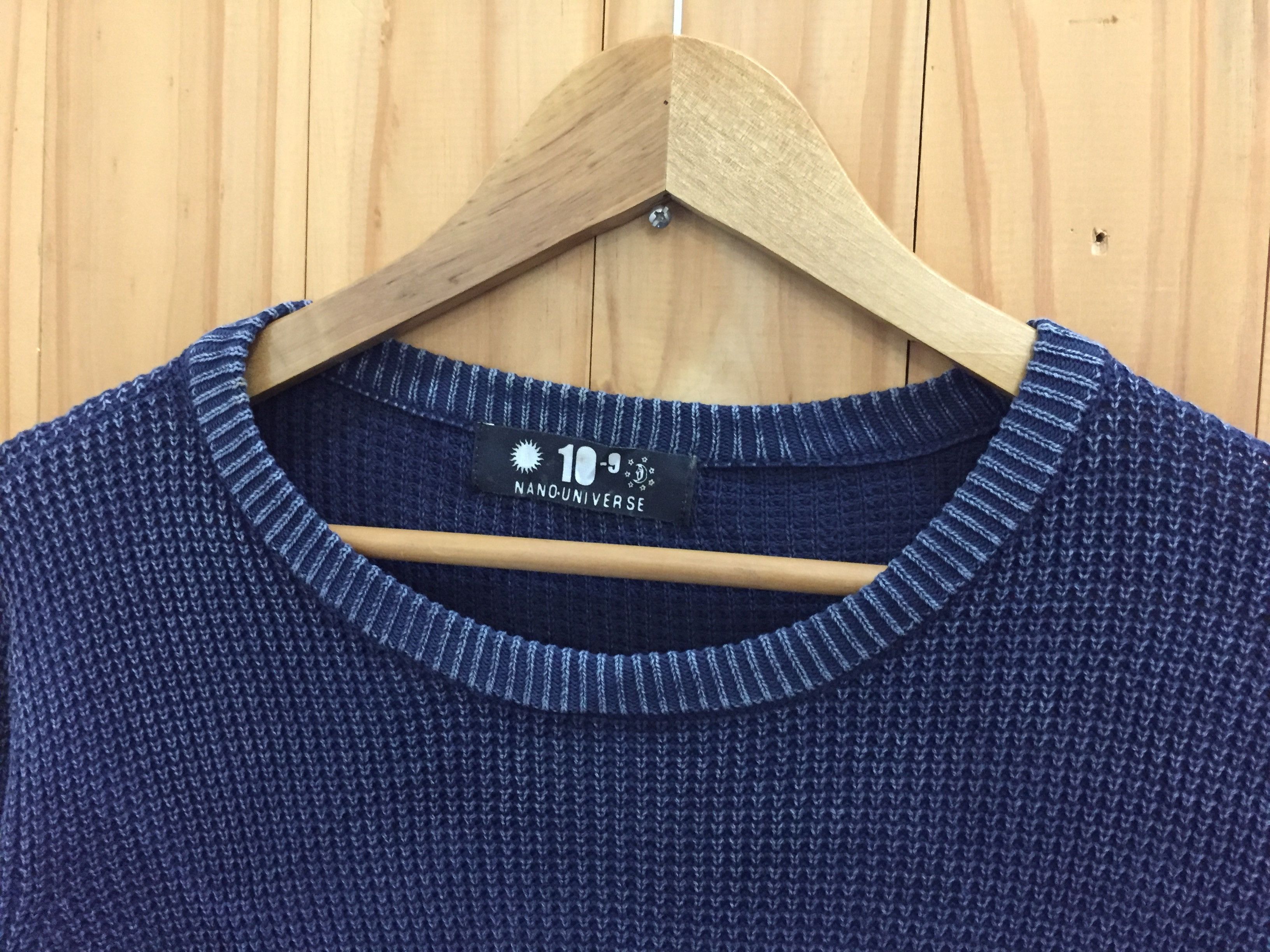 Japanese Brand × NANO universe Nano Universe Indigo rusty wash wafer Knit Size US S / EU 44-46 / 1 - 10 Thumbnail