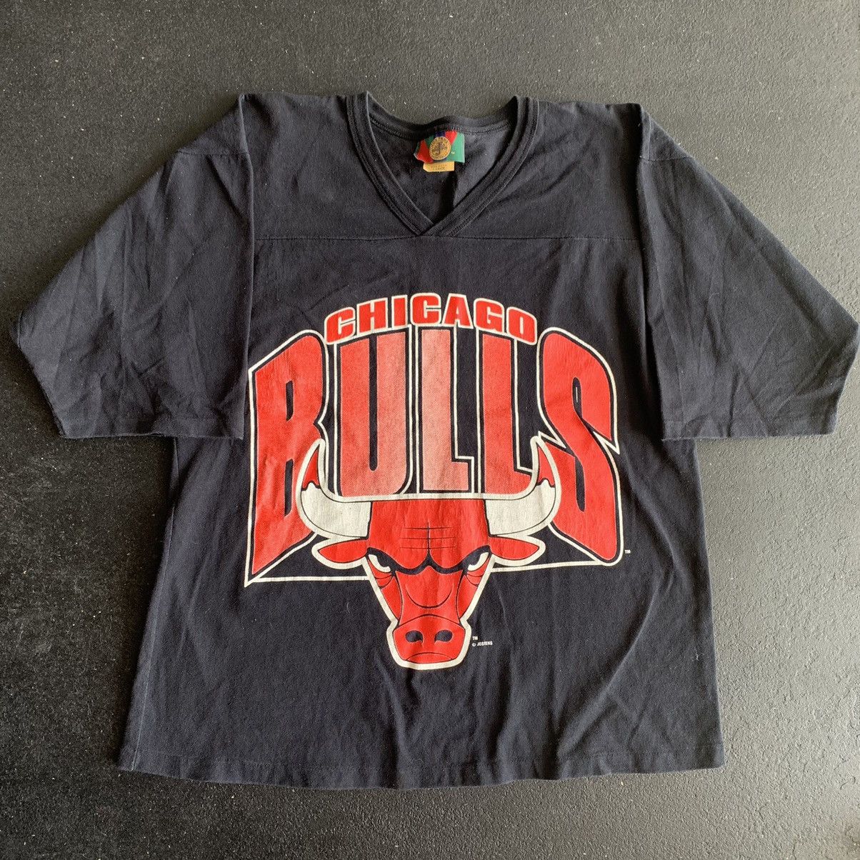 NBA × Vintage vintage chicago bulls 3/4ths sleeve Size US L / EU 52-54 / 3 - 2 Thumbnail