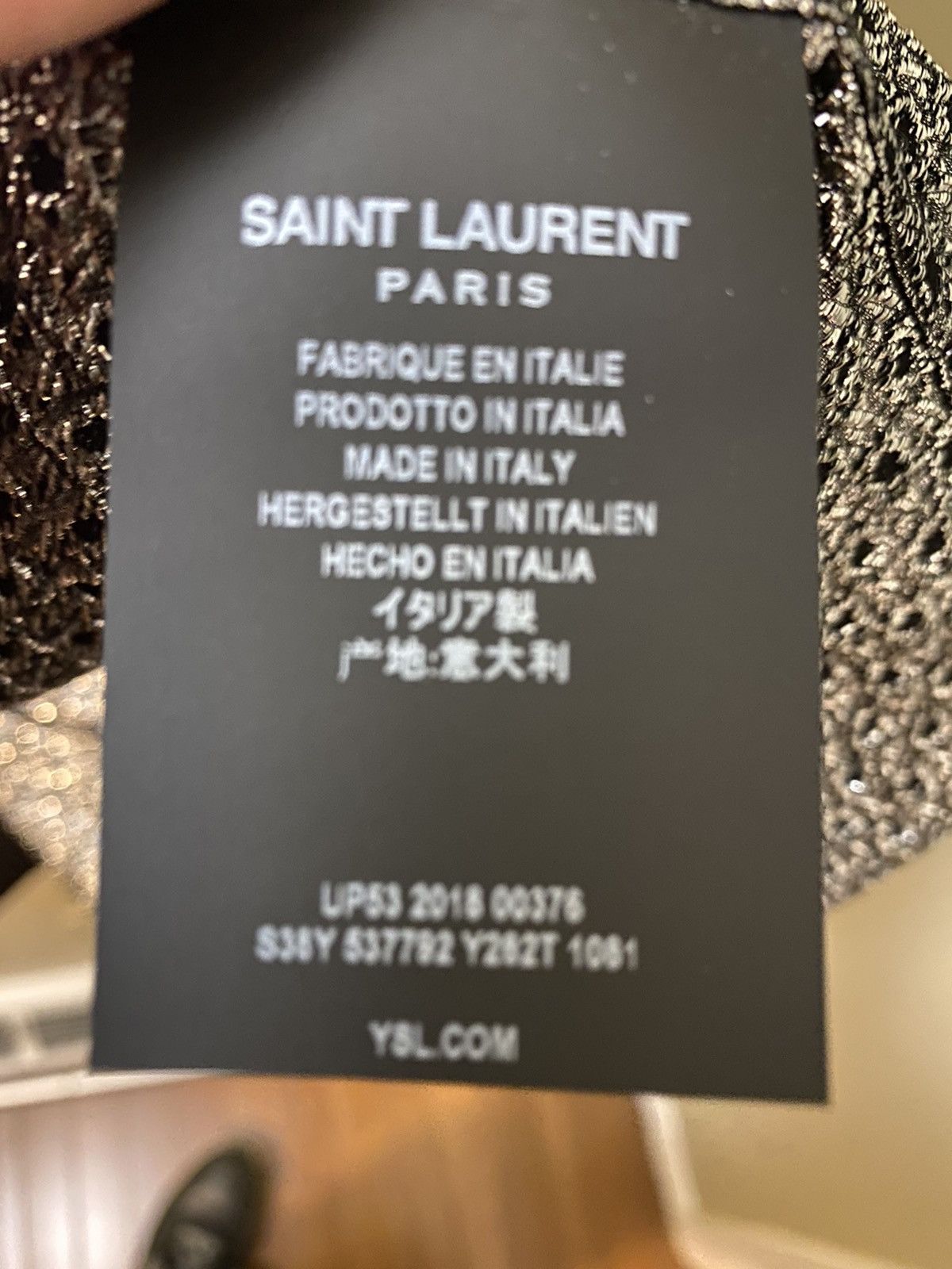 Saint Laurent Paris Metallic dress shirt Size US XL / EU 56 / 4 - 4 Thumbnail