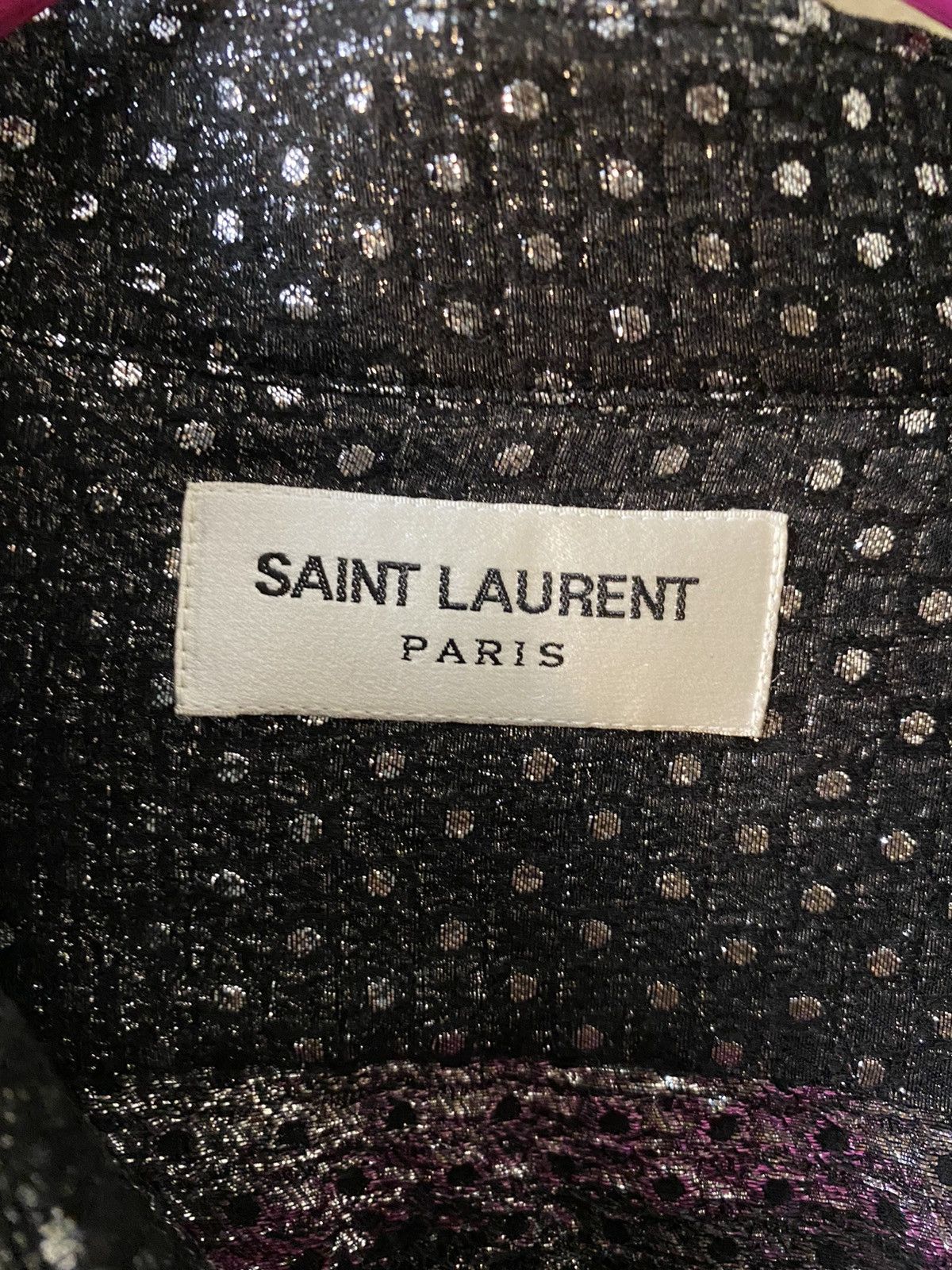 Saint Laurent Paris Metallic dress shirt Size US XL / EU 56 / 4 - 2 Thumbnail