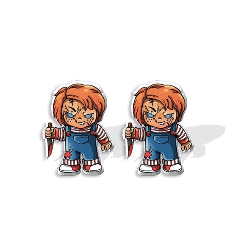 Jewelry × Vintage Chucky - Horror movie stud earrings Size ONE SIZE - 2 Thumbnail