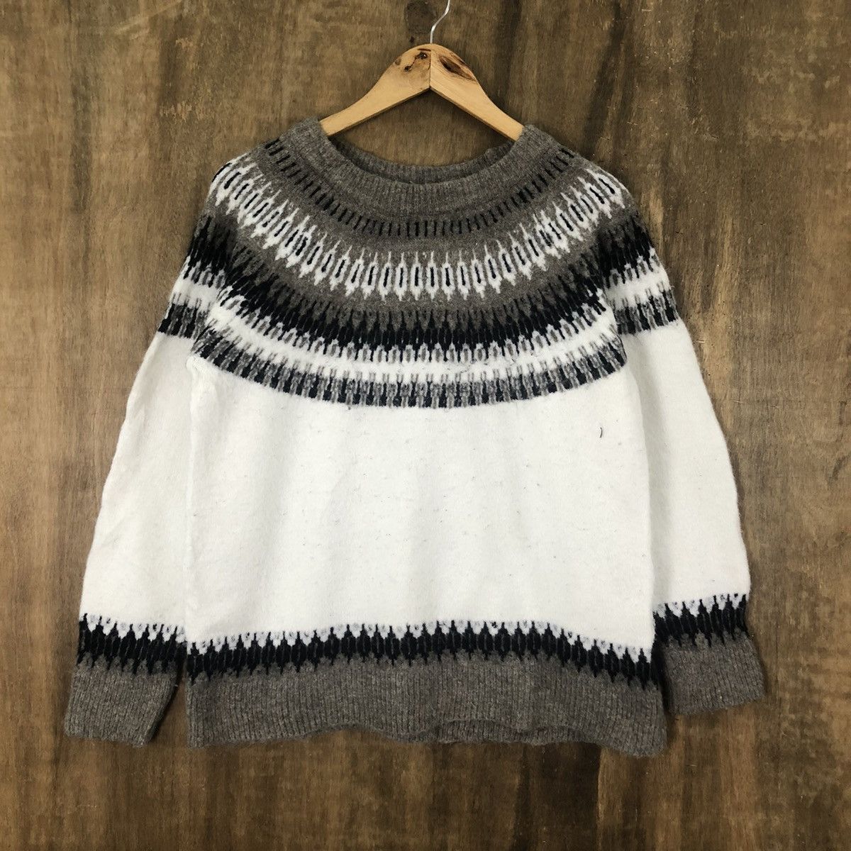 Aran Isles Knitwear × Japanese Brand Japanese Brand Navajo Knitwear #048 Size US M / EU 48-50 / 2 - 3 Thumbnail