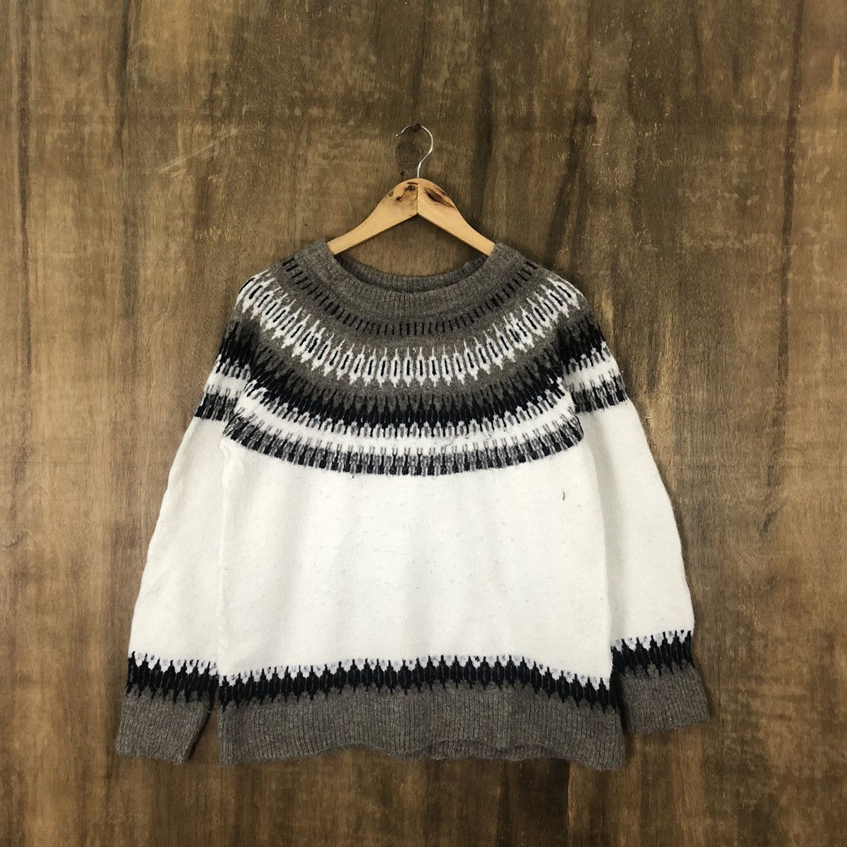 Aran Isles Knitwear × Japanese Brand Japanese Brand Navajo Knitwear #048 Size US M / EU 48-50 / 2 - 1 Thumbnail