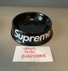 Supreme Dog Bowls Red/Silver (Set of 2) S/S 23