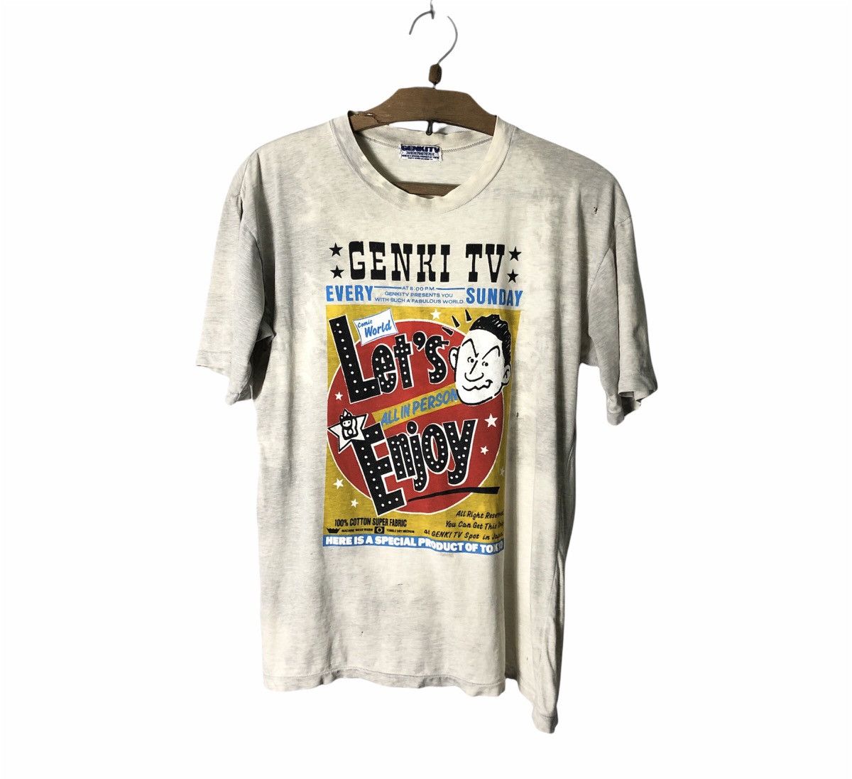 Japanese Brand × Mtv × Vintage Vintage Mtv Japan Genki Tv Distressed Tshirt Size US M / EU 48-50 / 2 - 1 Thumbnail