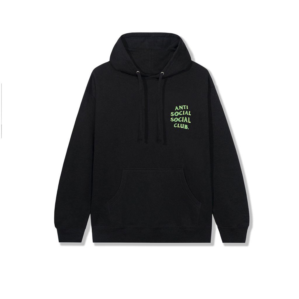 image of Anti Social Social Club Ds Green Assc The Hills Black Hoodie Bape Kith Ftp Fog Cdg, Men's (Size 2XL