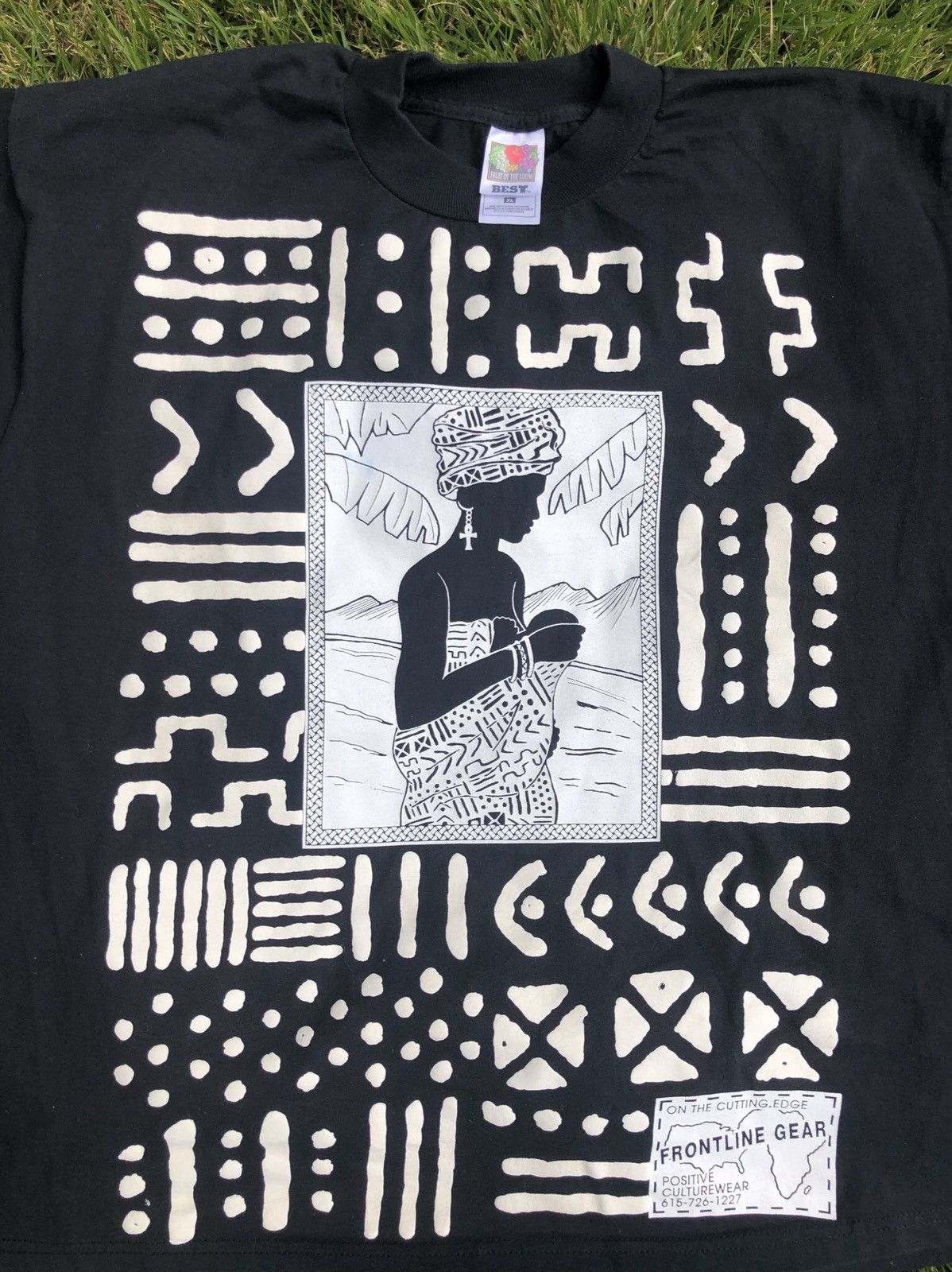 Vintage Vintage 90s African Tribal All Over Print Shirt Size US XL / EU 56 / 4 - 1 Thumbnail
