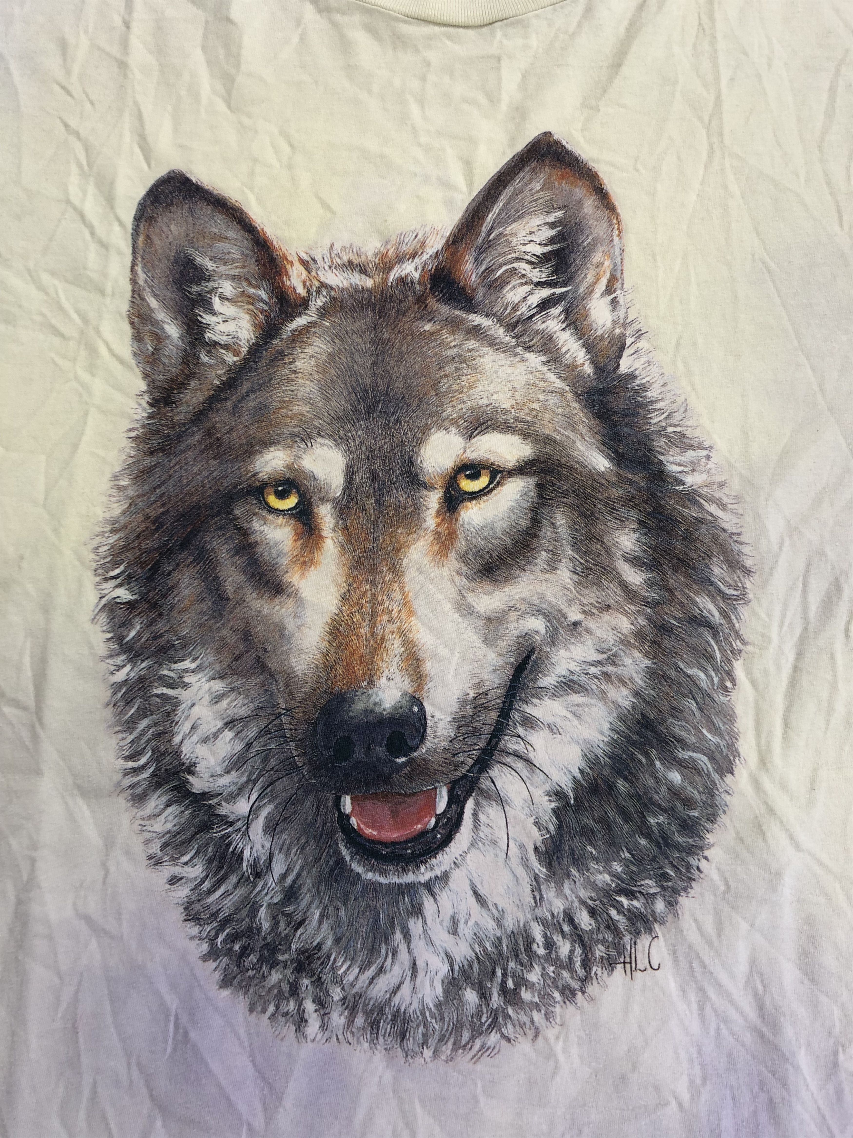 Vintage Vintage 90s Wolf tie dye t-shirt (Sea Frog Wolf Eagles) Size US M / EU 48-50 / 2 - 3 Thumbnail