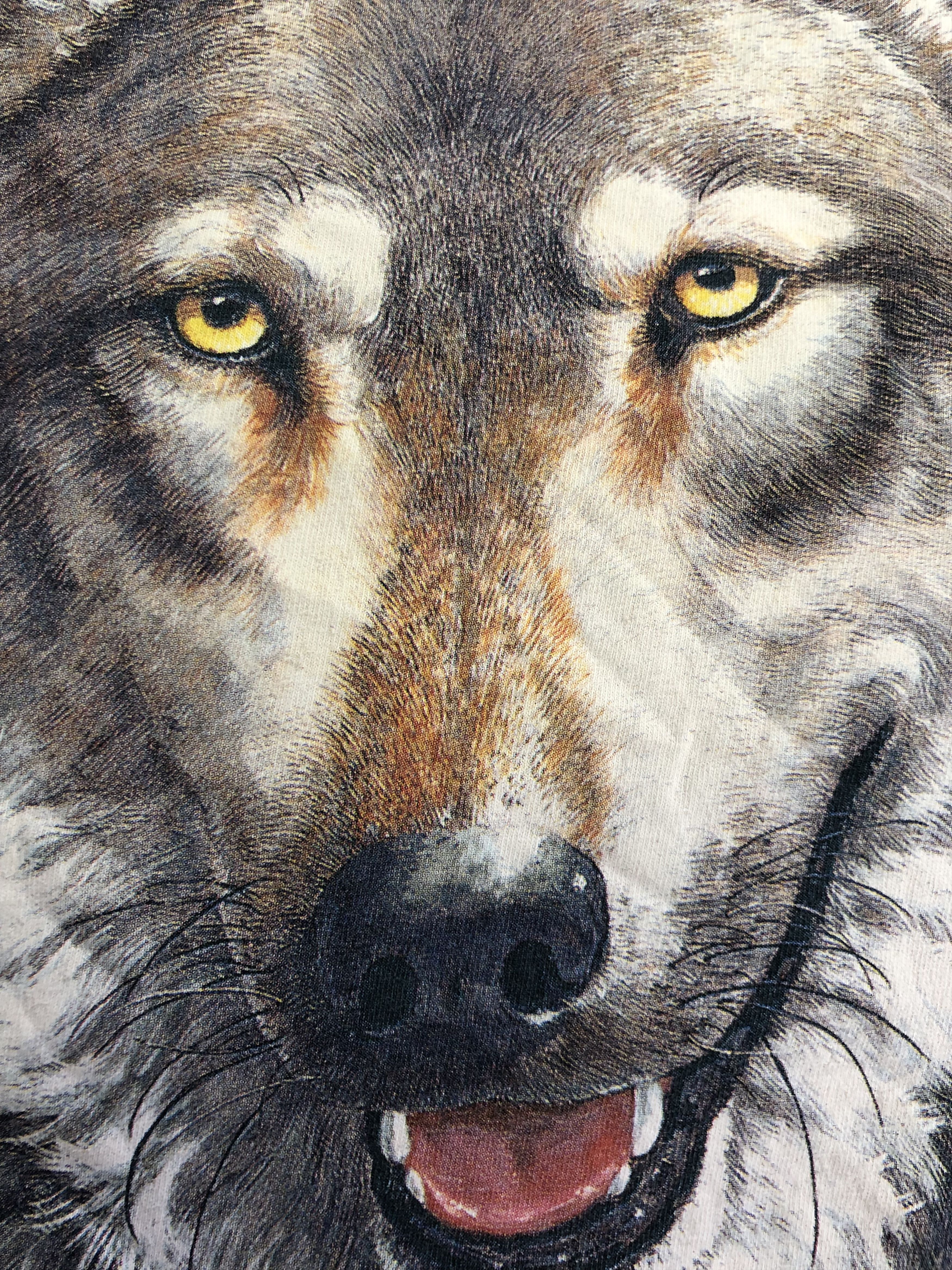 Vintage Vintage 90s Wolf tie dye t-shirt (Sea Frog Wolf Eagles) Size US M / EU 48-50 / 2 - 4 Thumbnail
