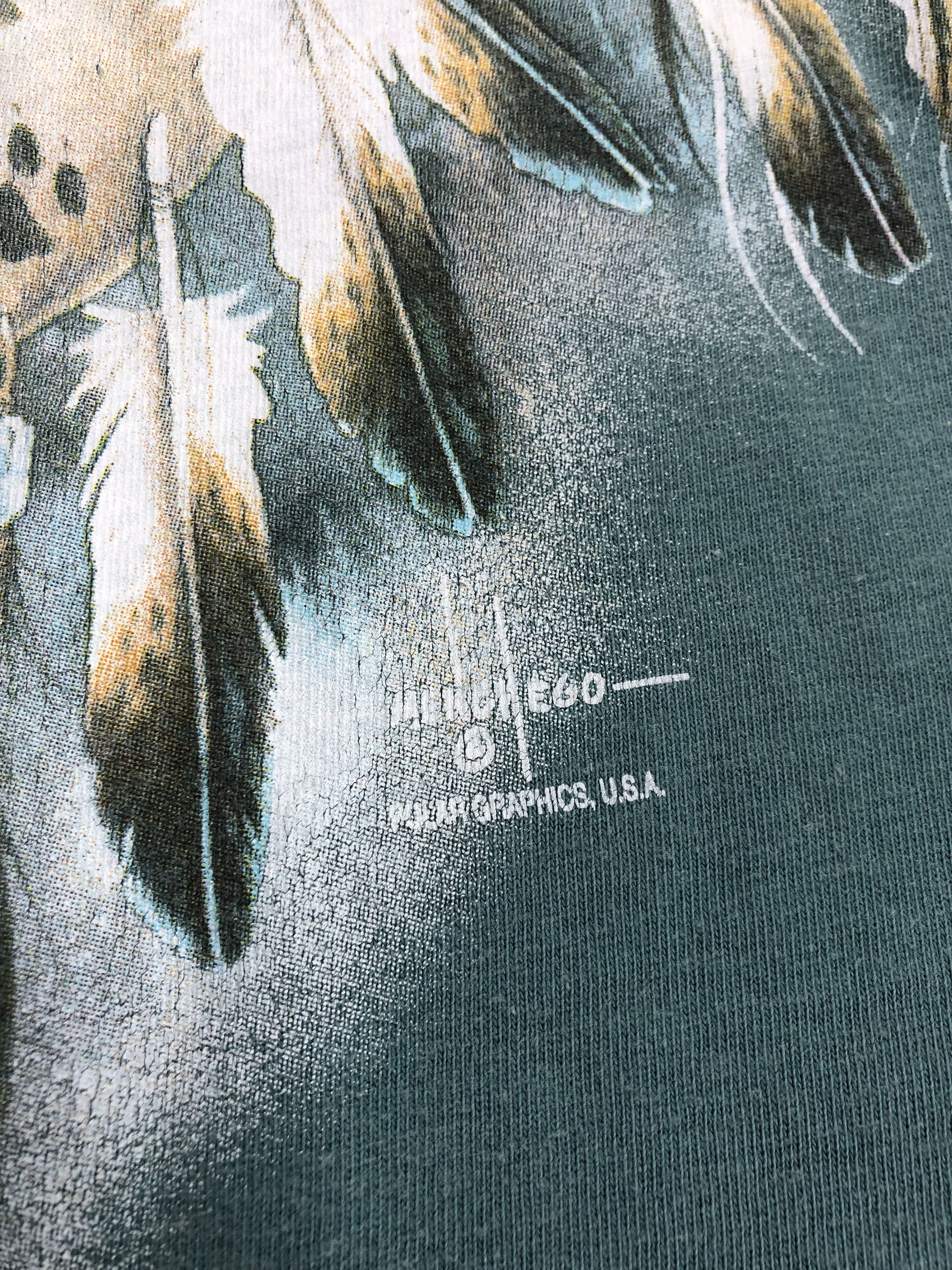 Vintage Vintage Wolf Indian t-shirt (Sea Frog Wolf Eagles) Size US L / EU 52-54 / 3 - 5 Thumbnail
