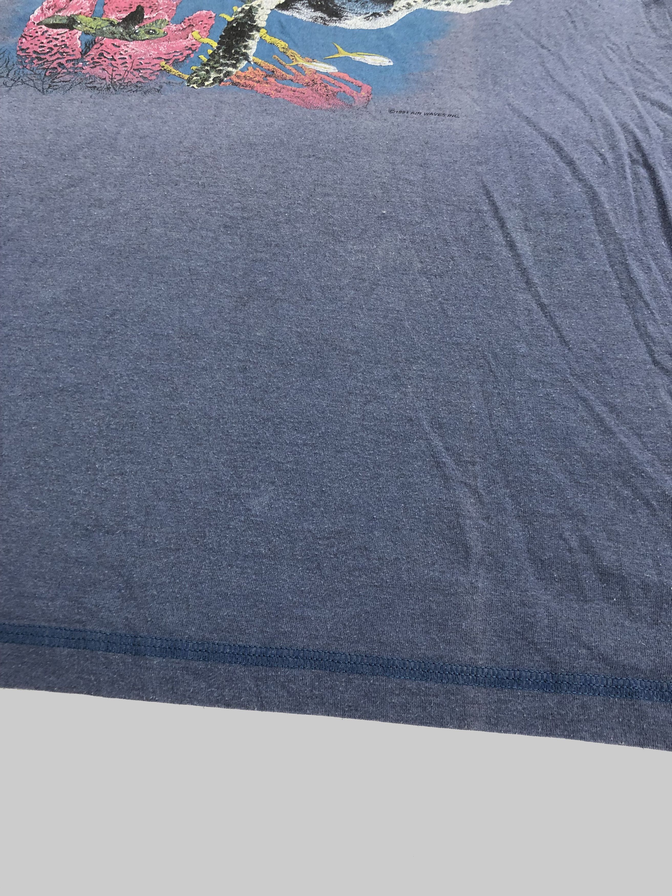 Vintage Vintage 1991 Air Waves Turtle Sea Ocean Porto Manise Size US XL / EU 56 / 4 - 10 Thumbnail