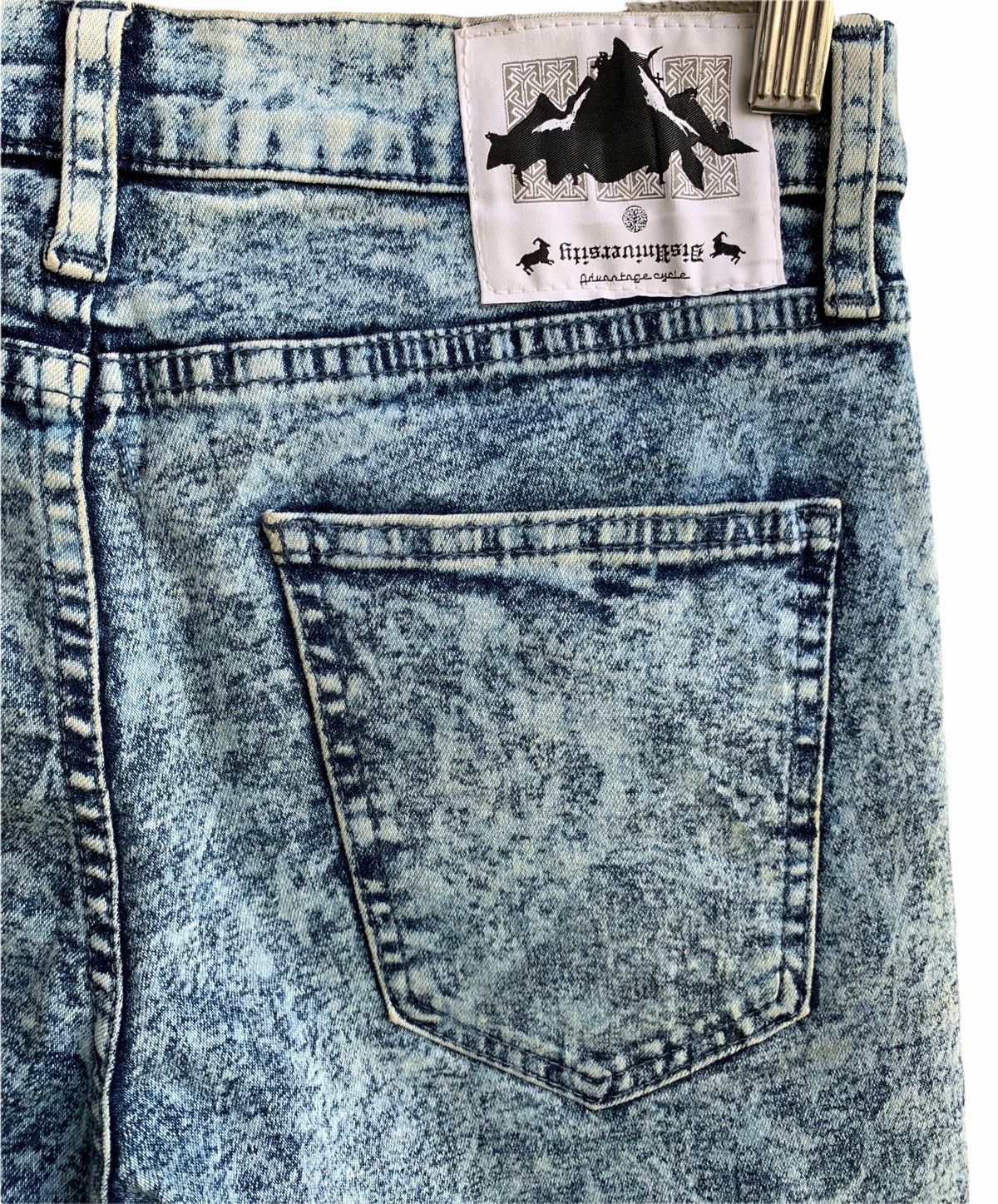 Designer × Japanese Brand Japanese Designer Asid Wash Advantage Cycle University jeans Size US 29 - 9 Thumbnail