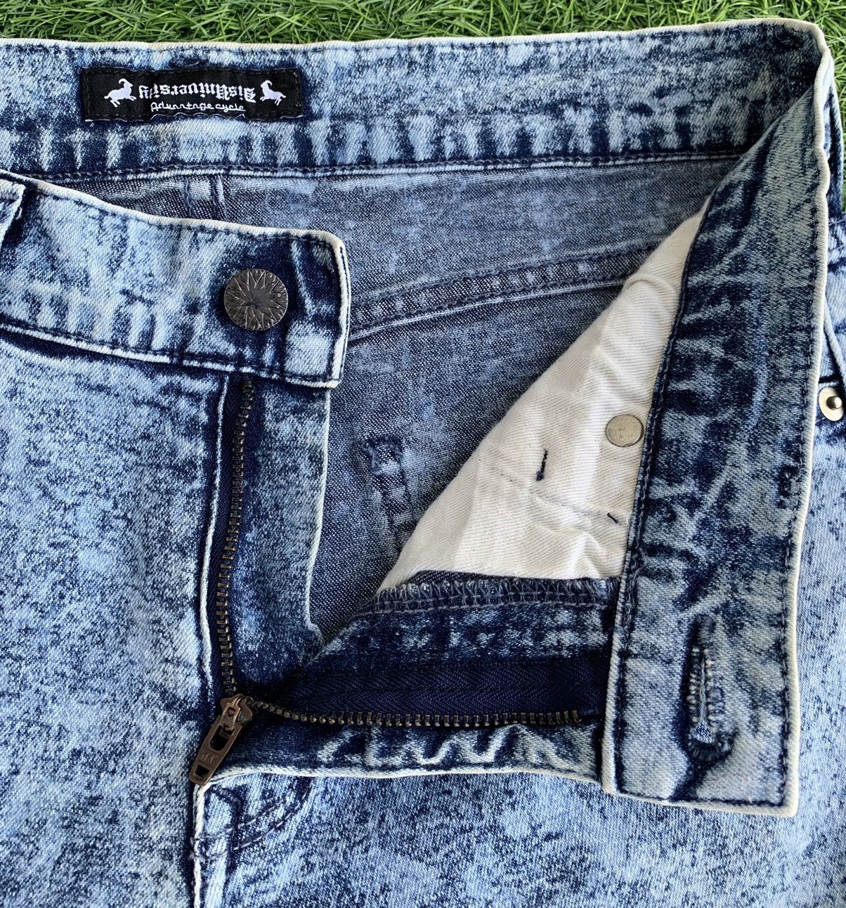 Designer × Japanese Brand Japanese Designer Asid Wash Advantage Cycle University jeans Size US 29 - 12 Thumbnail