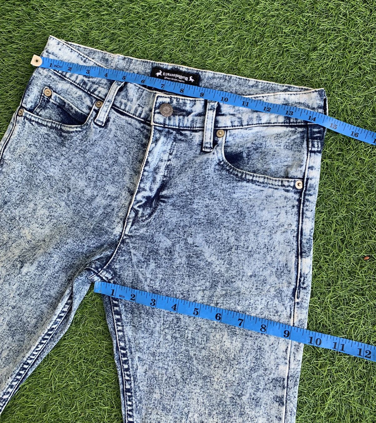 Designer × Japanese Brand Japanese Designer Asid Wash Advantage Cycle University jeans Size US 29 - 14 Thumbnail