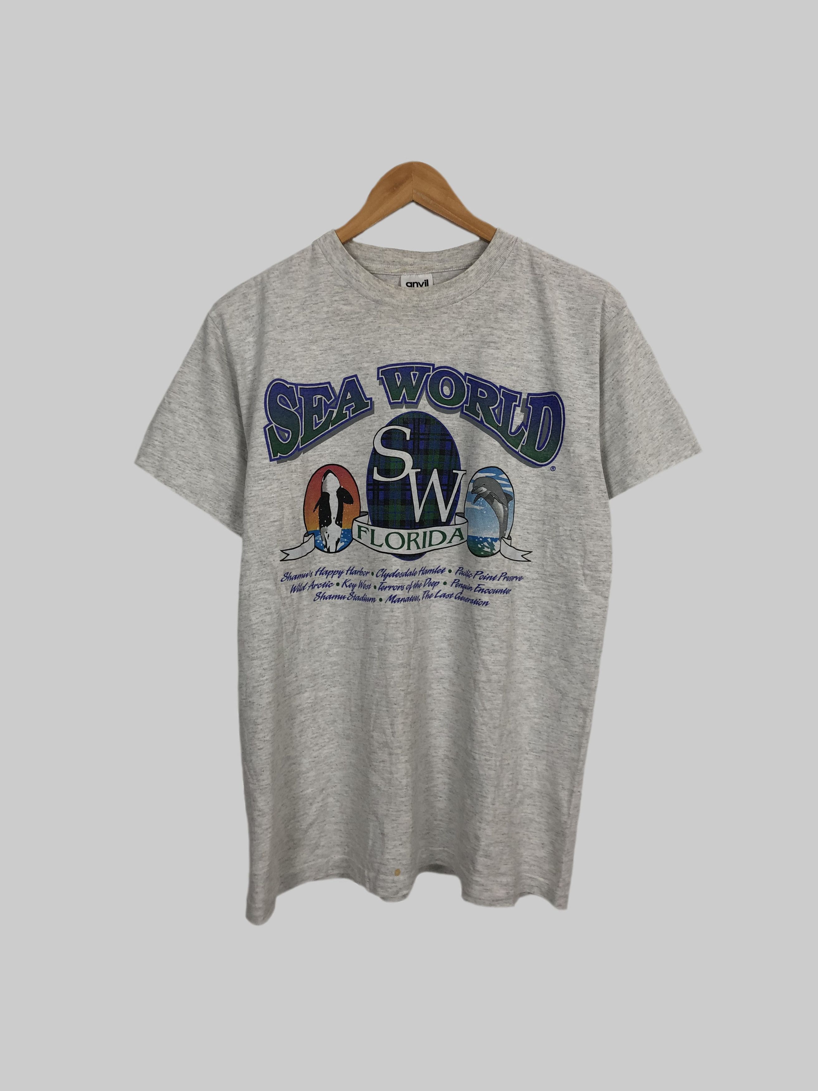 Vintage Vintage Sea World Florida Killer Whale Dolphin Ocean Size US M / EU 48-50 / 2 - 1 Thumbnail