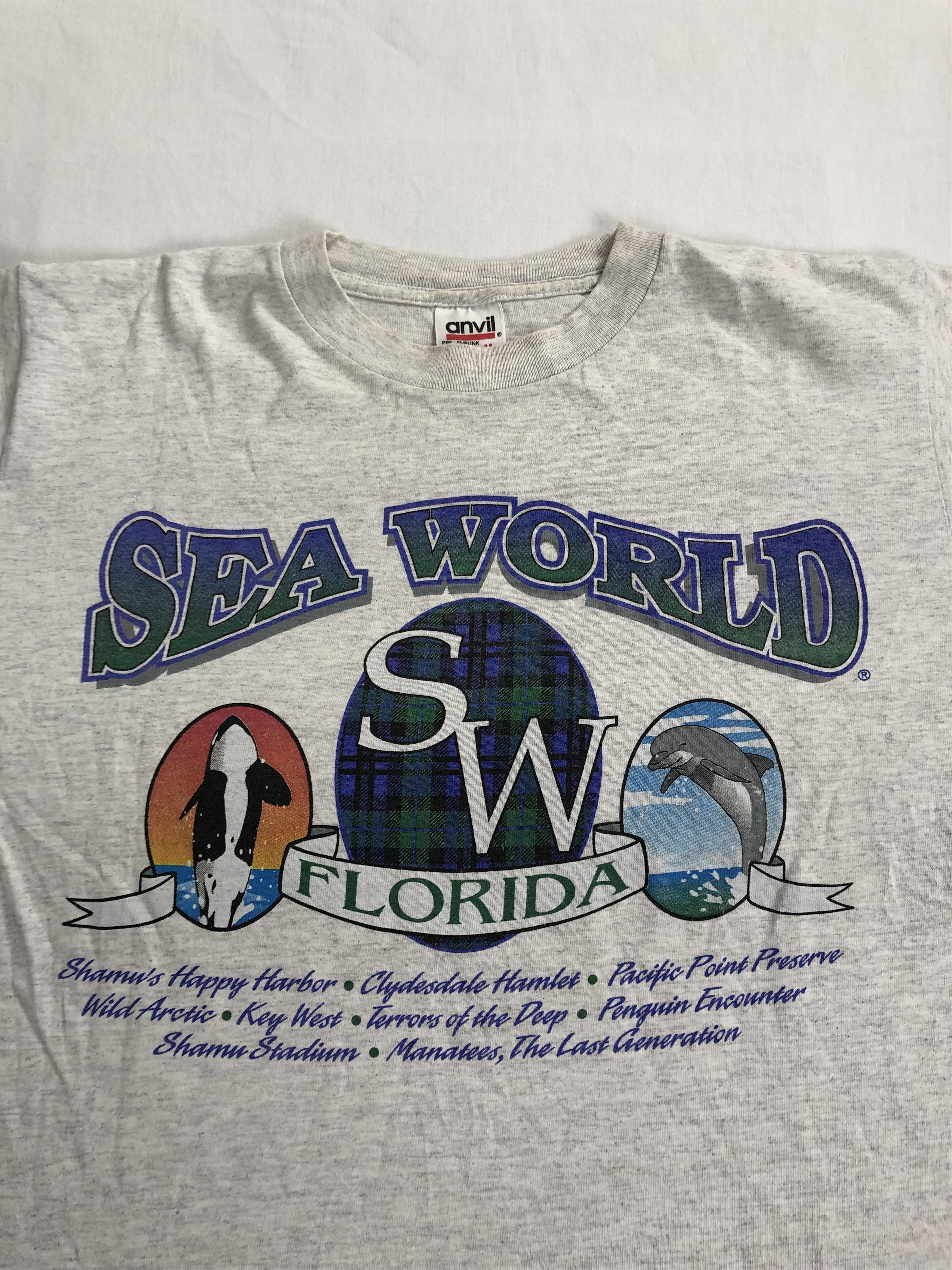 Vintage Vintage Sea World Florida Killer Whale Dolphin Ocean Size US M / EU 48-50 / 2 - 2 Thumbnail